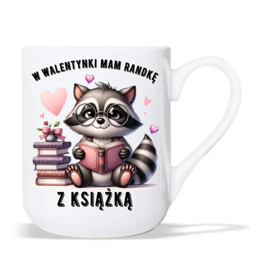 Kubek elegant na Walentynki dla mola książkowego – Mam randkę z książką W20 - StoryCups.pl