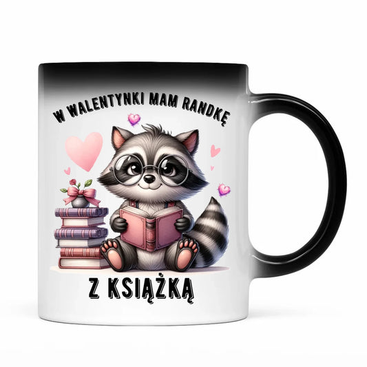 Kubek magiczny na Walentynki dla mola książkowego – Mam randkę z książką W20 - StoryCups.pl