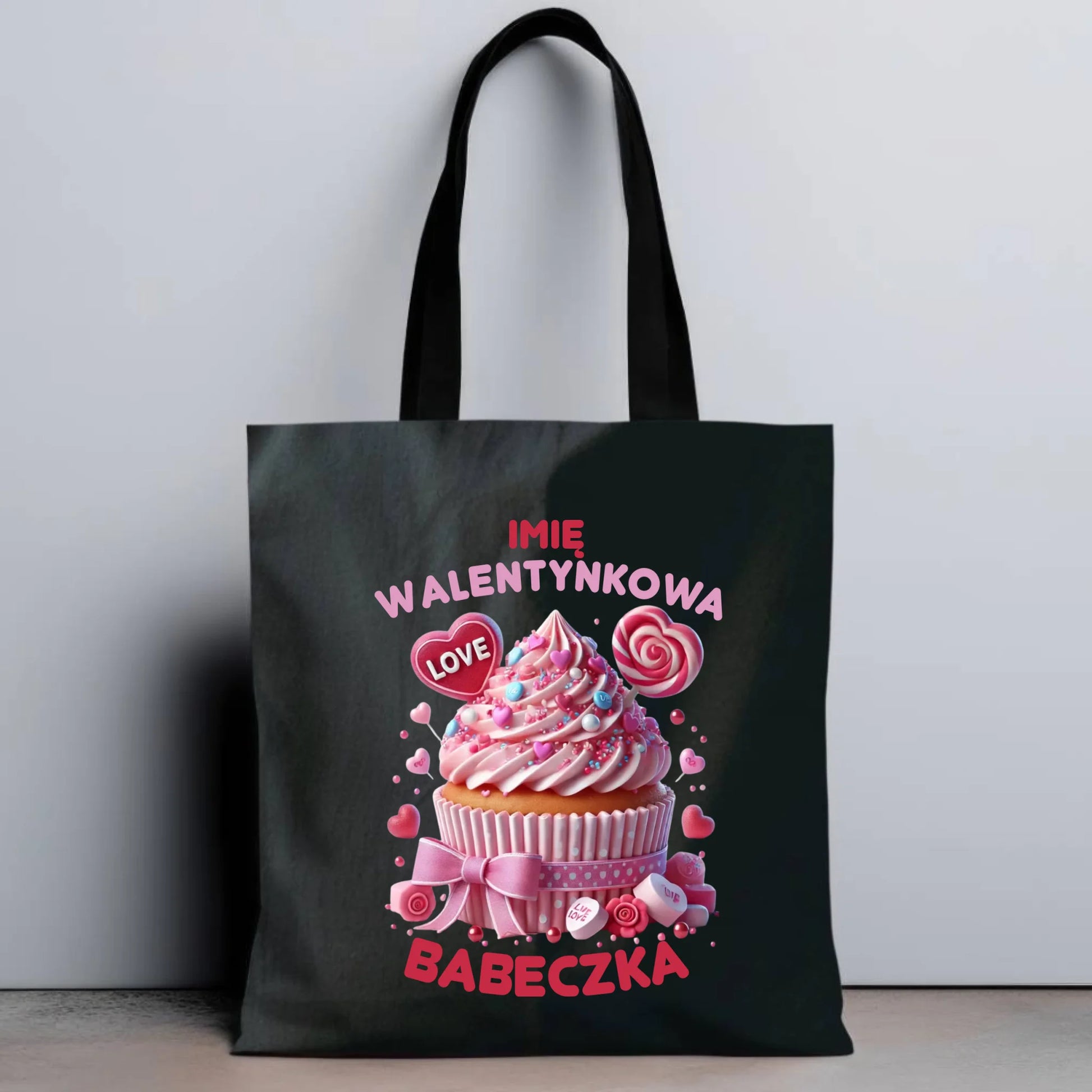 Torba na Walentynki - Walentynkowa Babeczka - personalizowana W21 - StoryCups.pl
