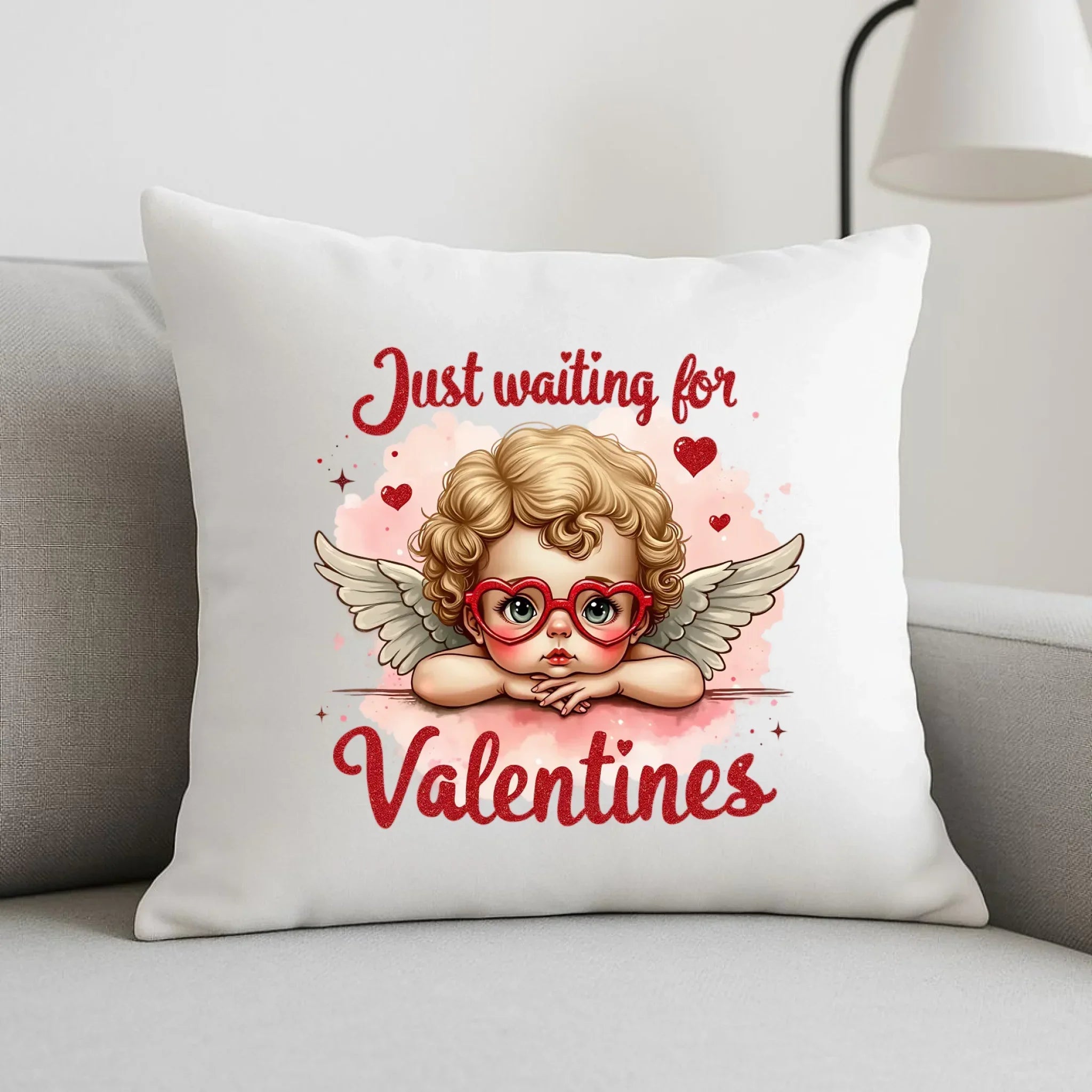 Poduszka na Walentynki - Just waiting for Valentines W24 - StoryCups.pl