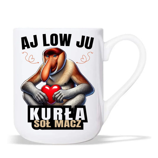 Kubek elegant dla par - Janusz nosacz - Aj low ju kurła W26 - StoryCups.pl