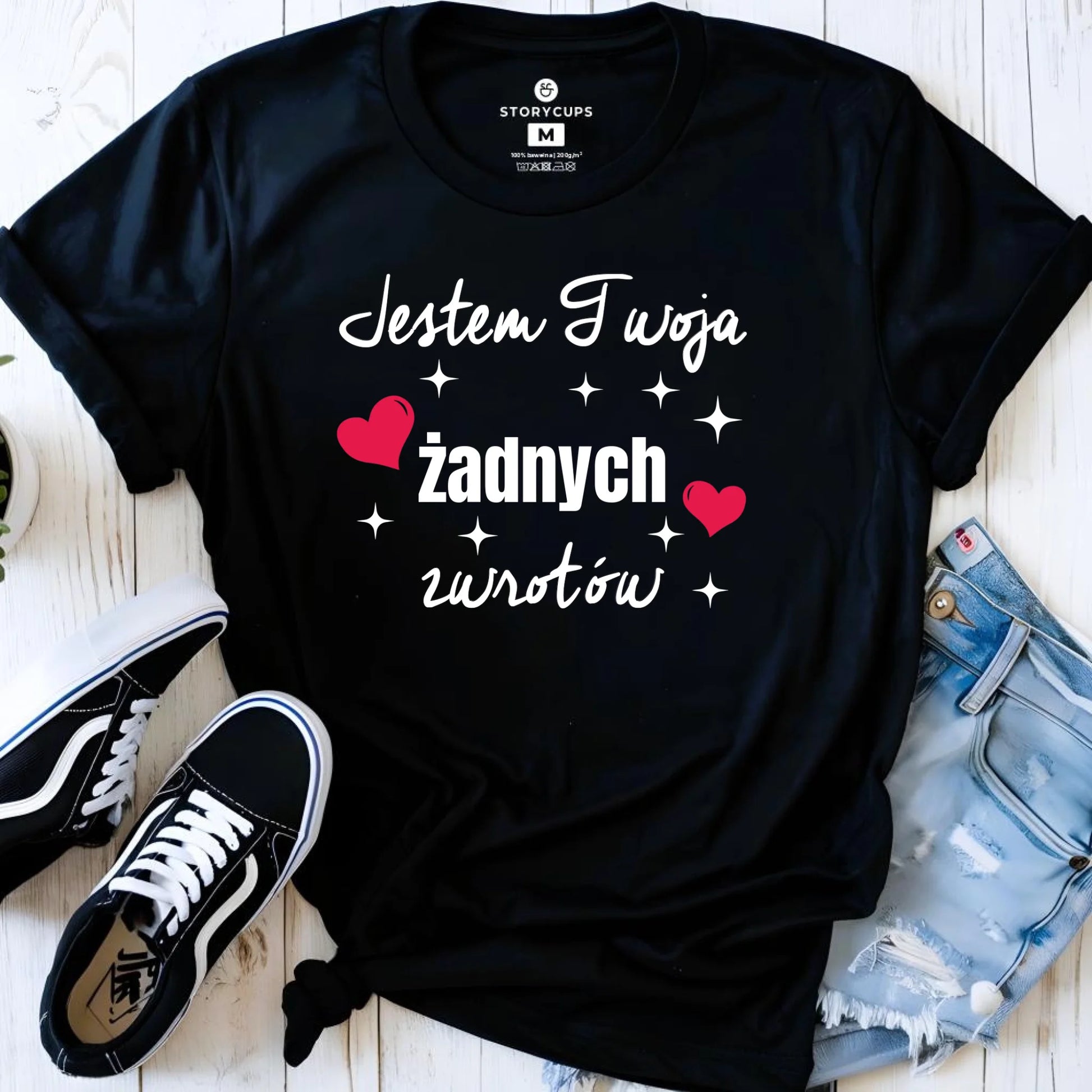 Koszulka damska dla par - Jestem Twoja żadnych zwrotów W28 - StoryCups.pl