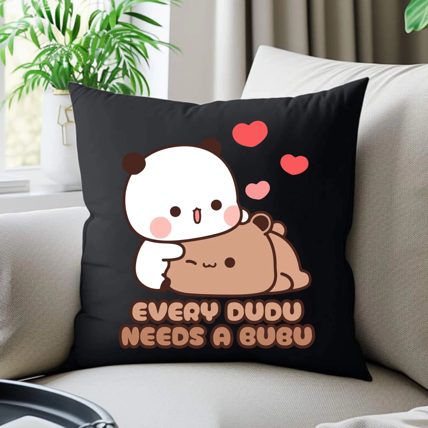 Poduszka dekoracyjna dla par - Every Dudu needs a Bubu W32 - StoryCups.pl