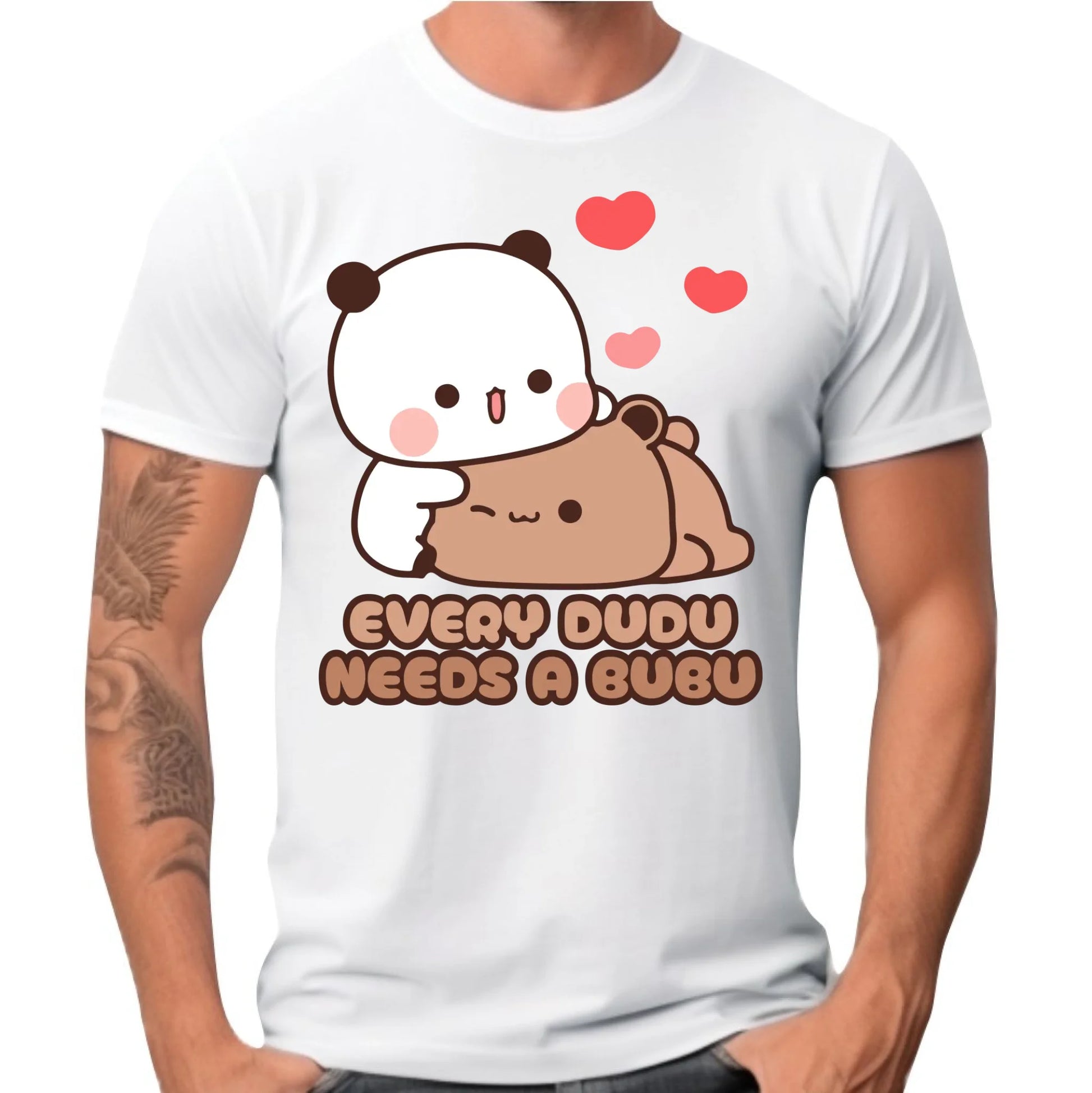 Koszulka męska dla par - Every Dudu needs a Bubu W32 - StoryCups.pl