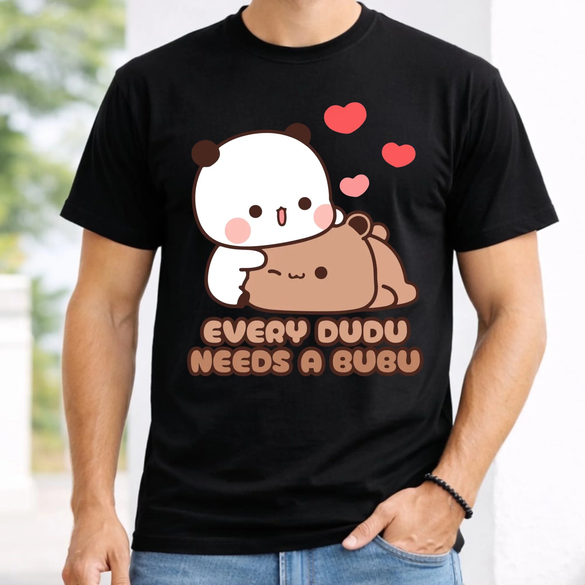 Koszulka męska dla par - Every Dudu needs a Bubu W32 - StoryCups.pl