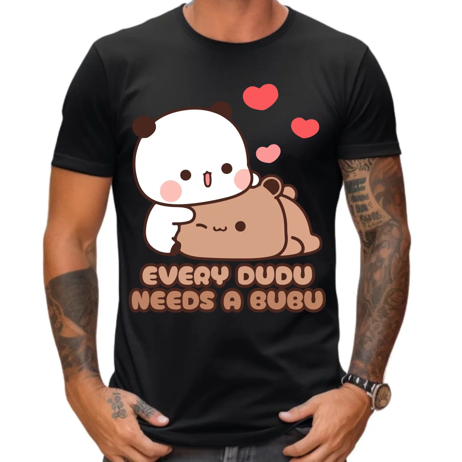 Koszulka męska dla par - Every Dudu needs a Bubu W32 - StoryCups.pl