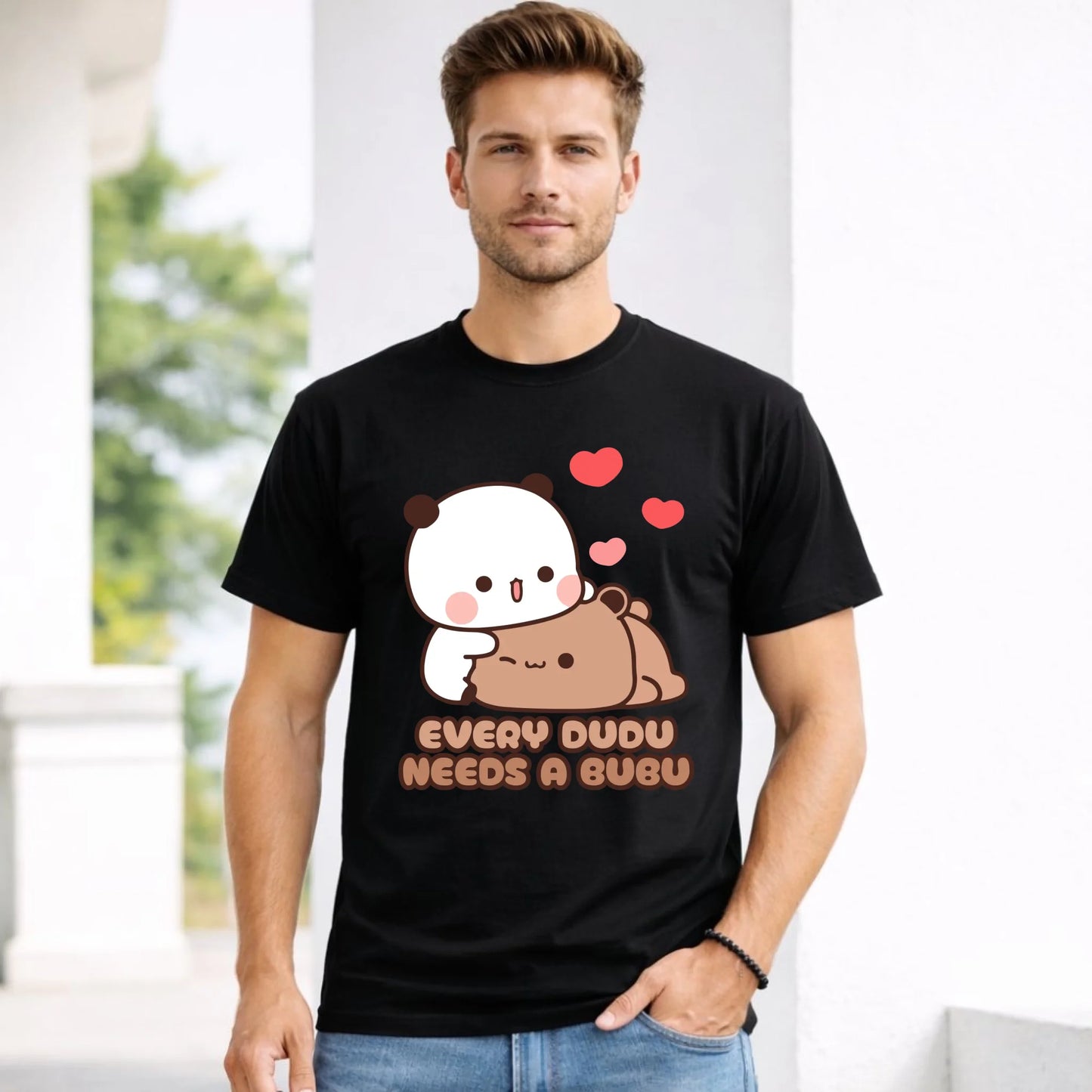 Koszulka męska dla par - Every Dudu needs a Bubu W32 - StoryCups.pl
