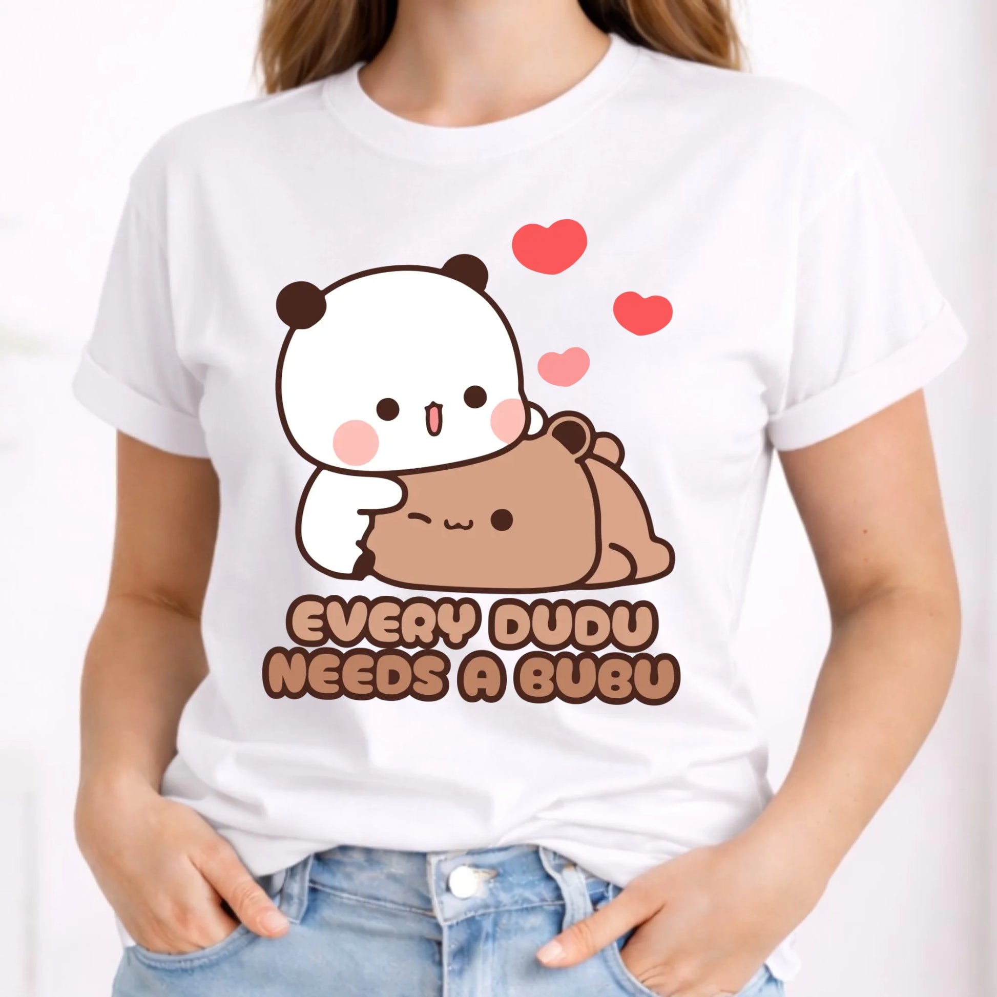 Koszulka damska dla par - Every Dudu needs a Bubu W32 - StoryCups.pl