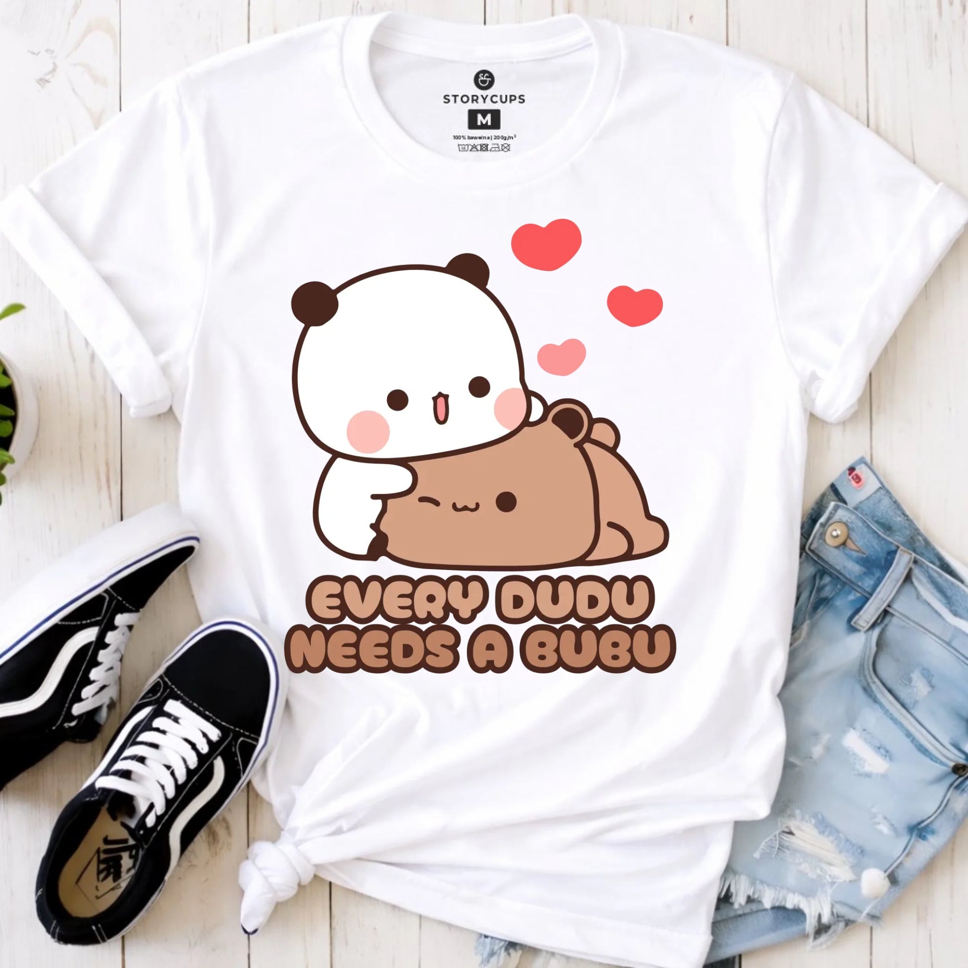 Koszulka damska dla par - Every Dudu needs a Bubu W32 - StoryCups.pl