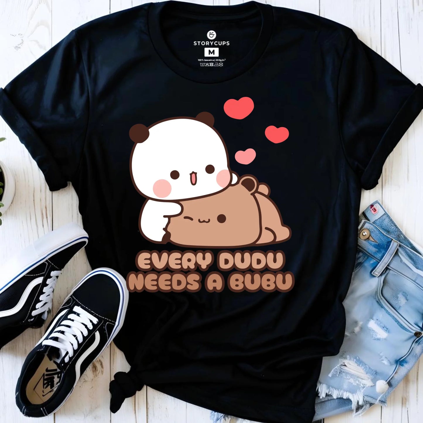 Koszulka damska dla par - Every Dudu needs a Bubu W32 - StoryCups.pl