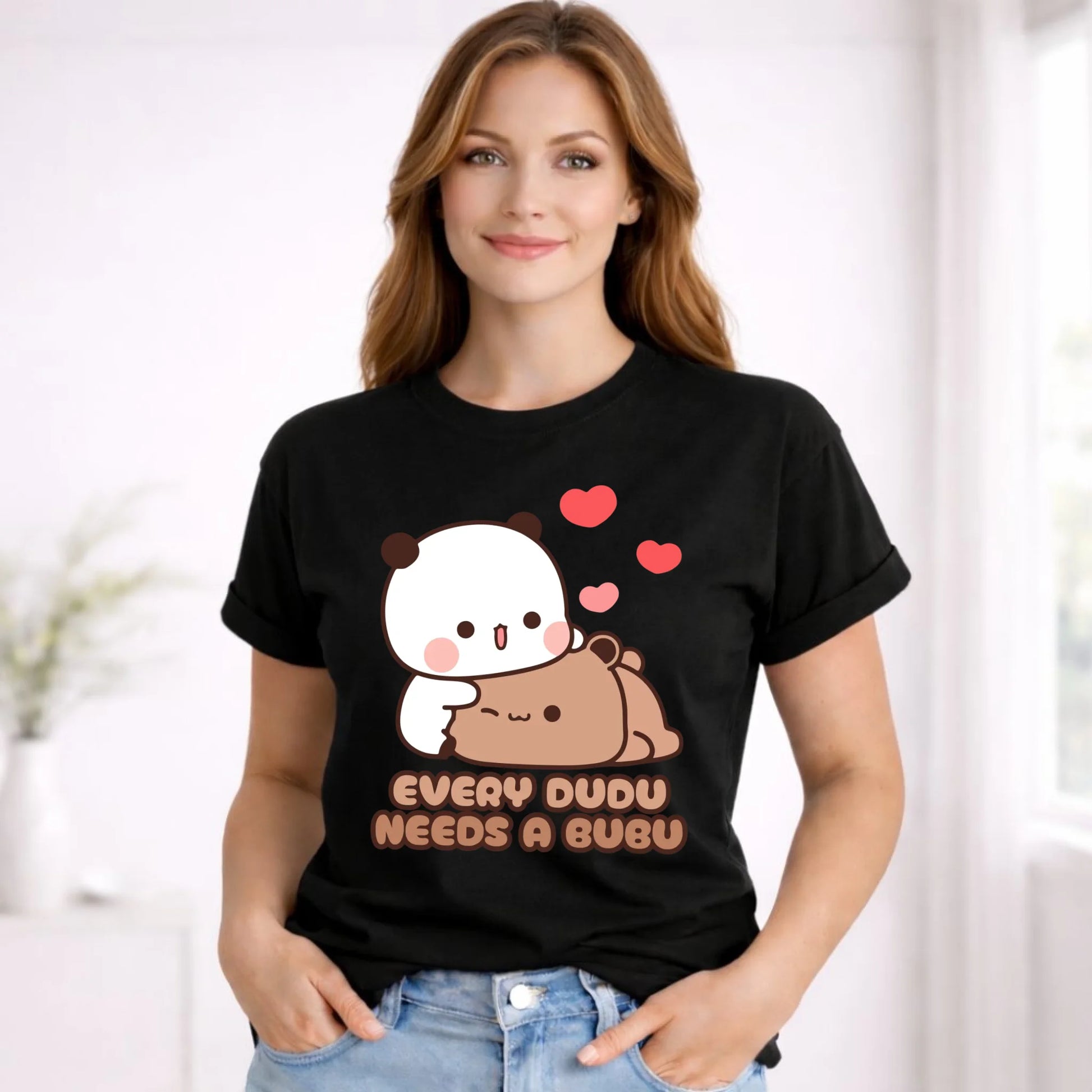 Koszulka damska dla par - Every Dudu needs a Bubu W32 - StoryCups.pl