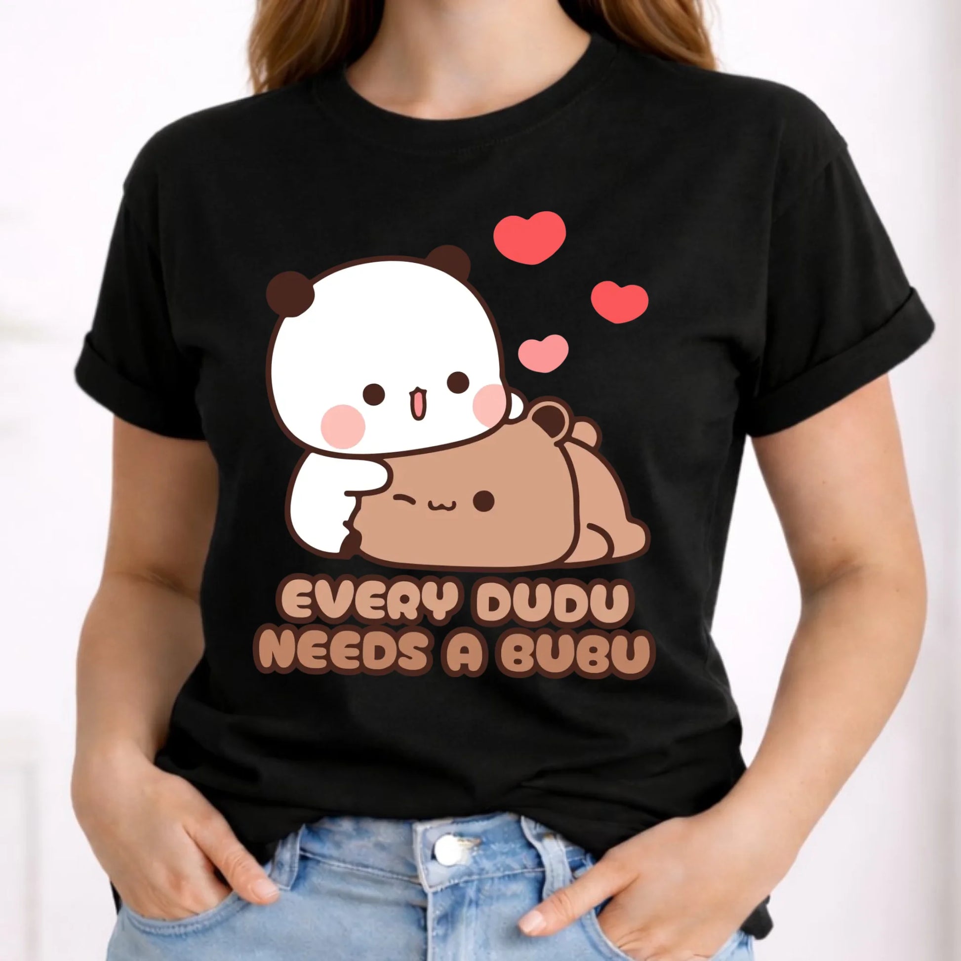 Koszulka damska dla par - Every Dudu needs a Bubu W32 - StoryCups.pl