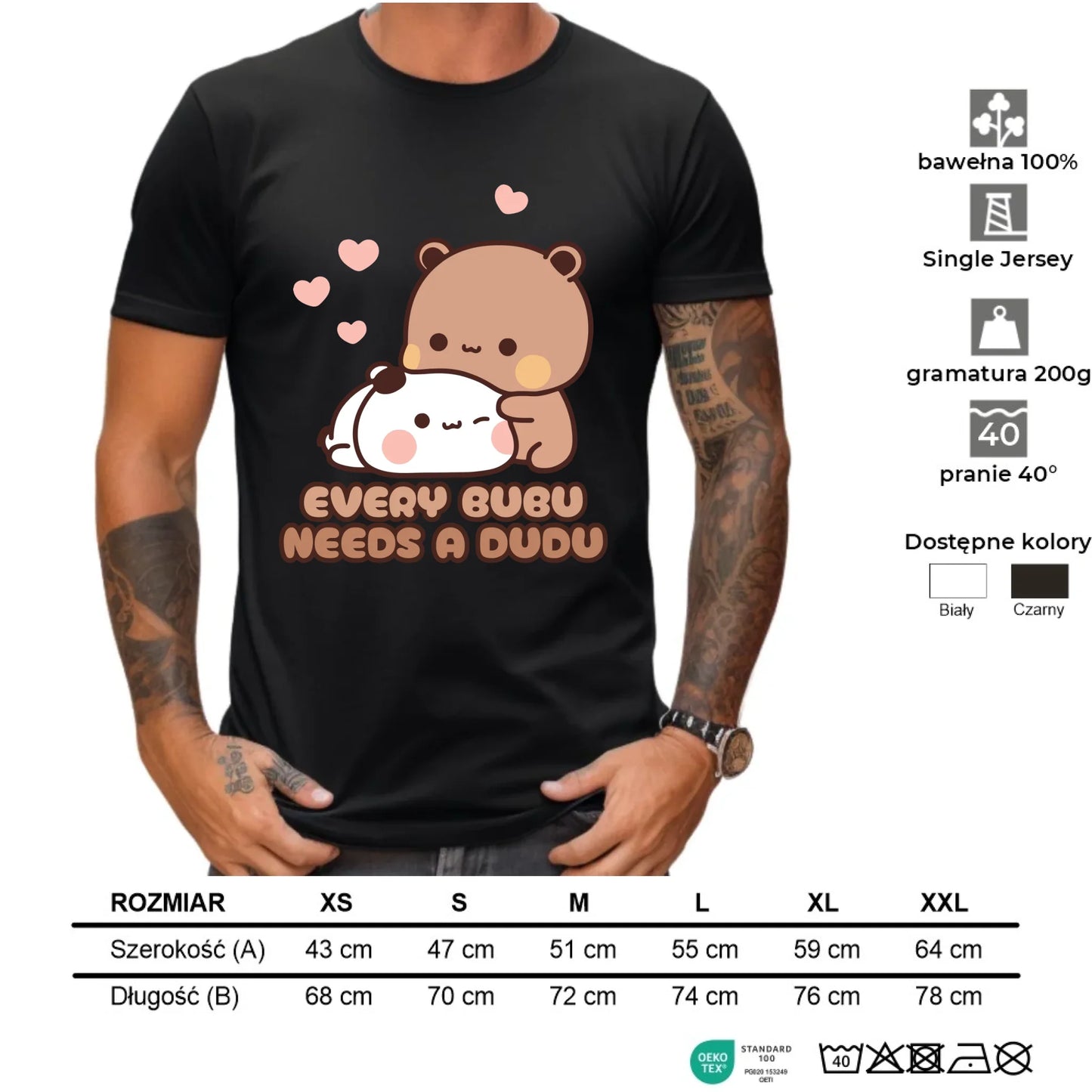 Koszulka męska dla par - Every Bubu needs a Dudu W33 - StoryCups.pl