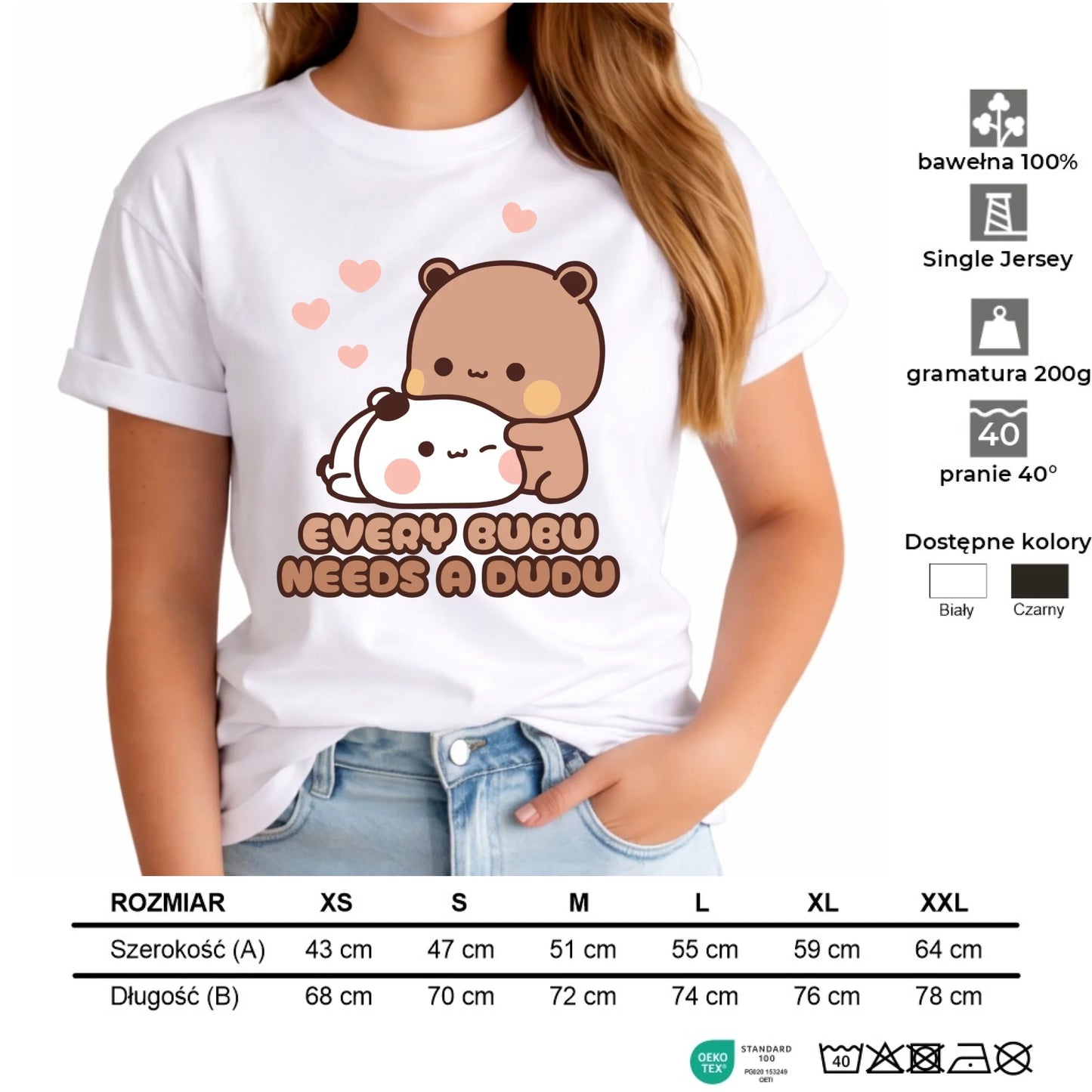 Koszulka damska dla par - Every Bubu needs a Dudu W33 - StoryCups.pl