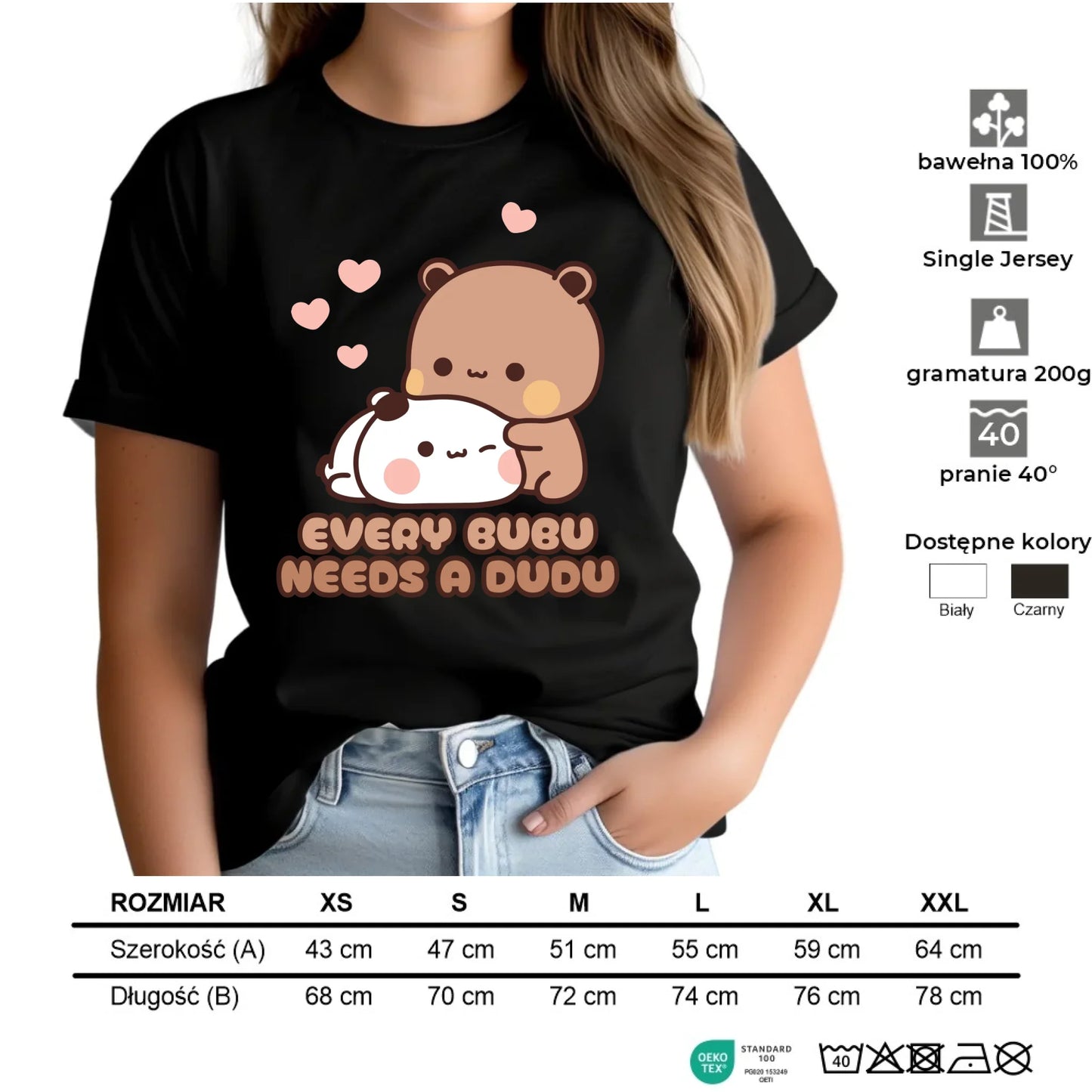 Koszulka damska dla par - Every Bubu needs a Dudu W33 - StoryCups.pl