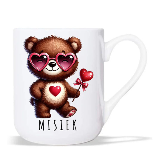 Kubek elegant - Misiek z sercem W34 - StoryCups.pl