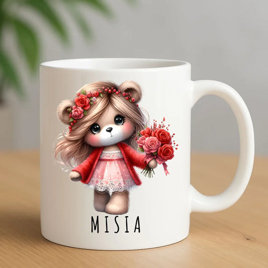 Kubek dla dziewczyny - Misia W35 - StoryCups.pl