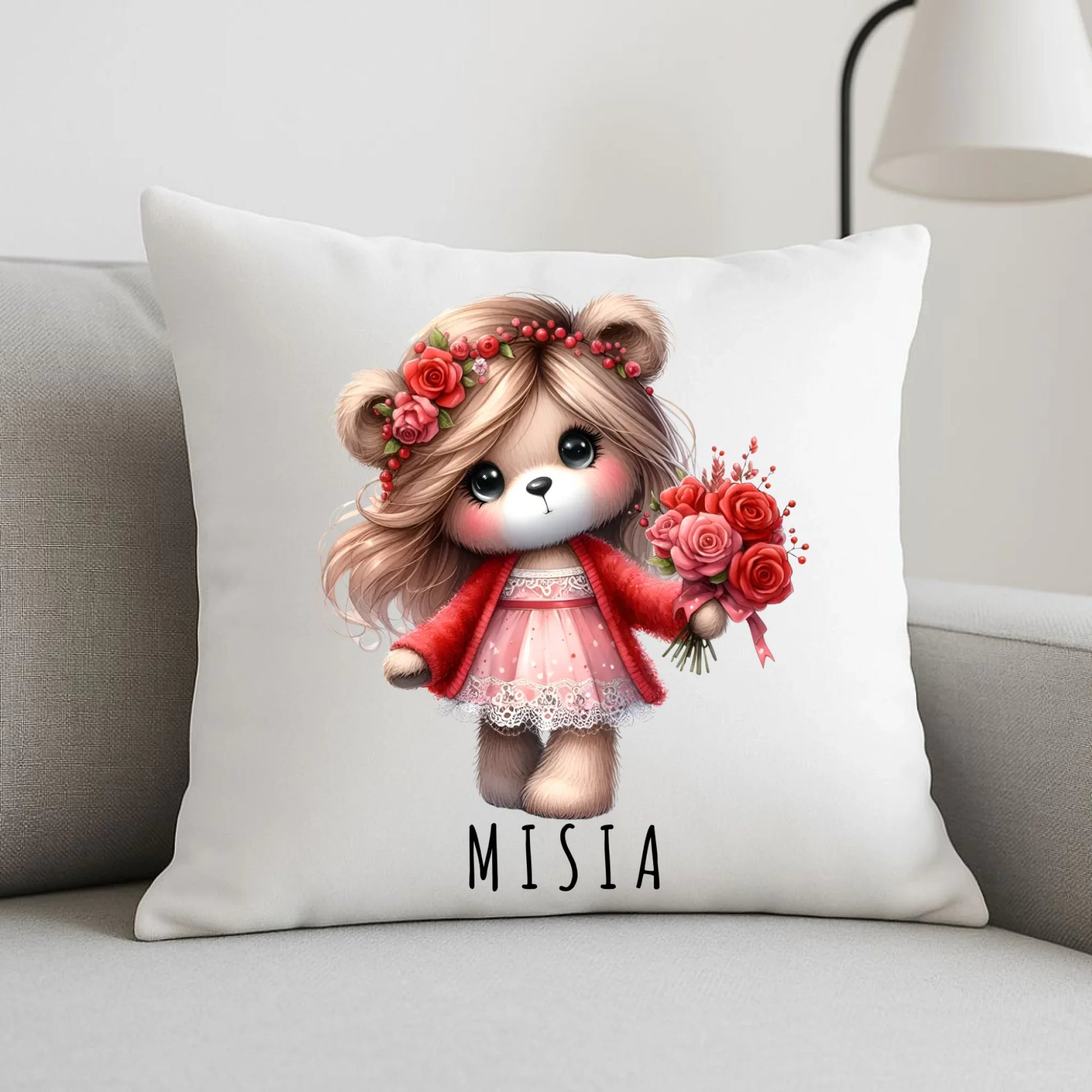 Poduszka dla dziewczyny - Misia W35 - StoryCups.pl