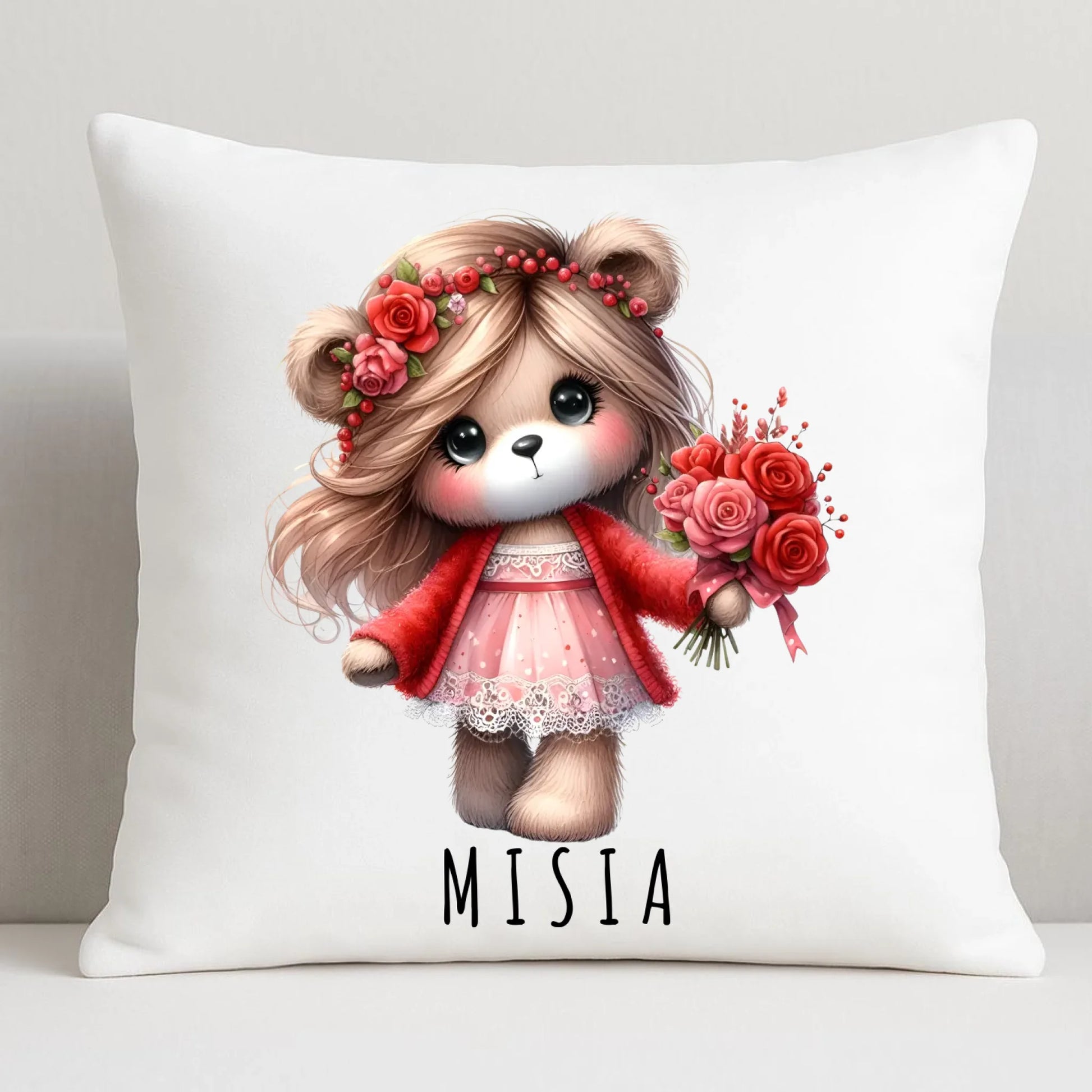 Poduszka dla dziewczyny - Misia W35 - StoryCups.pl