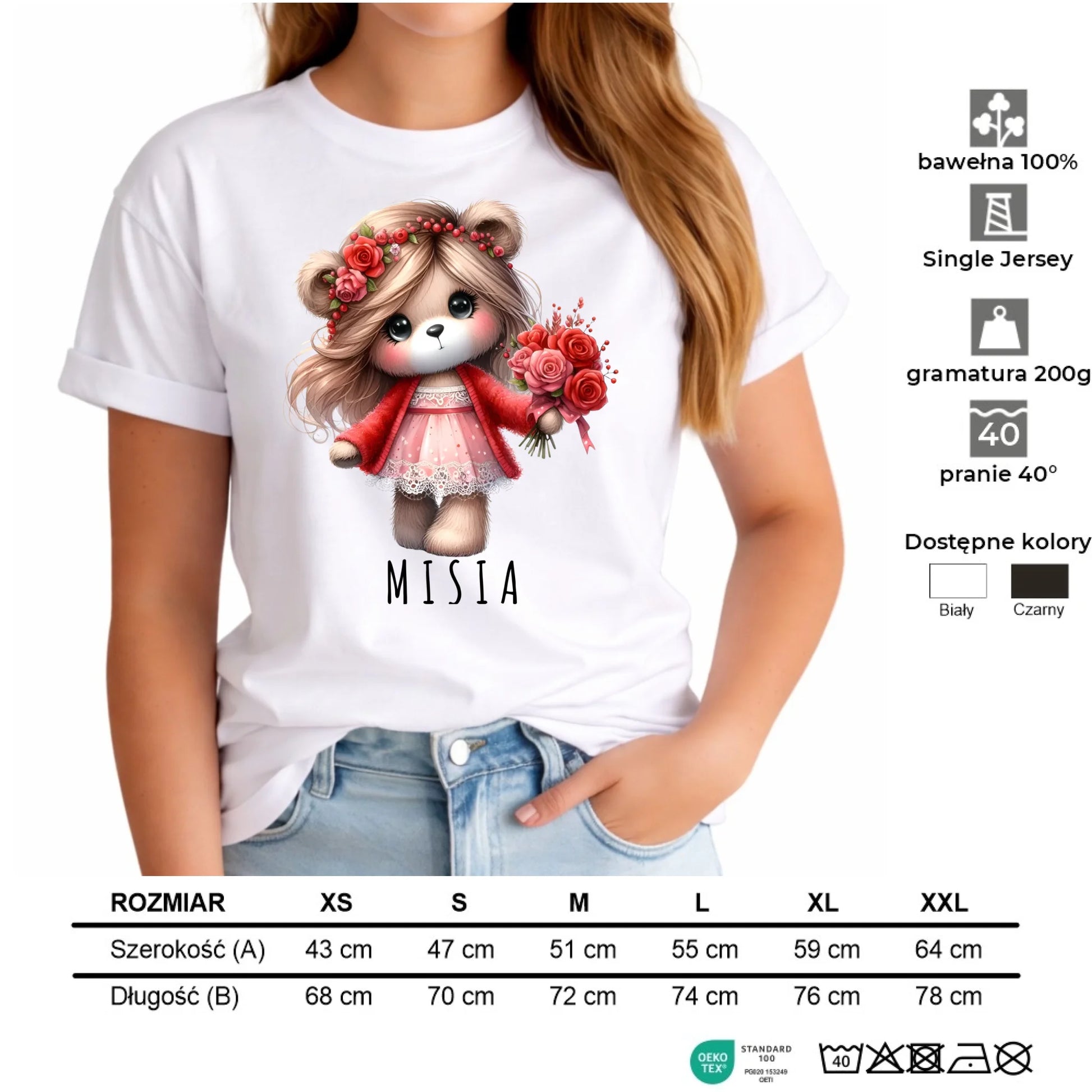 Koszulka damska - Misia W35 - StoryCups.pl