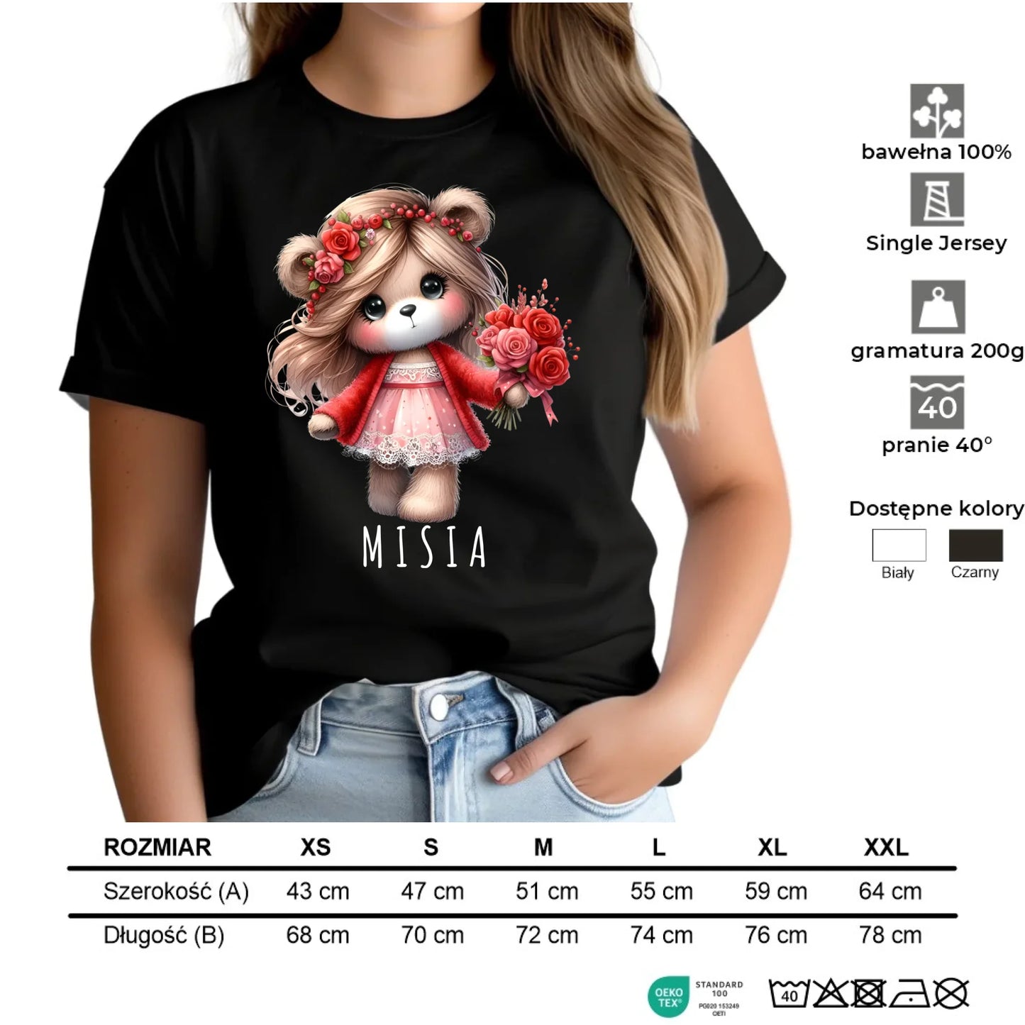 Koszulka damska - Misia W35 - StoryCups.pl