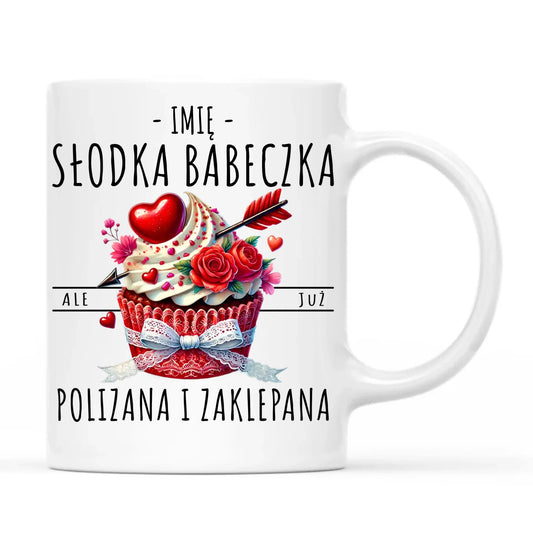 Kubek - Słodka babeczka polizana i zaklepana - personalizowany W37 - StoryCups.pl