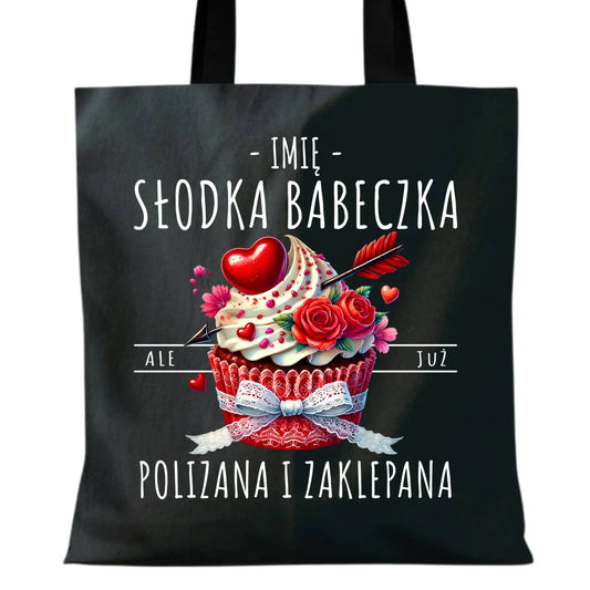 Torba - Słodka babeczka polizana i zaklepana - personalizowana W37 - StoryCups.pl