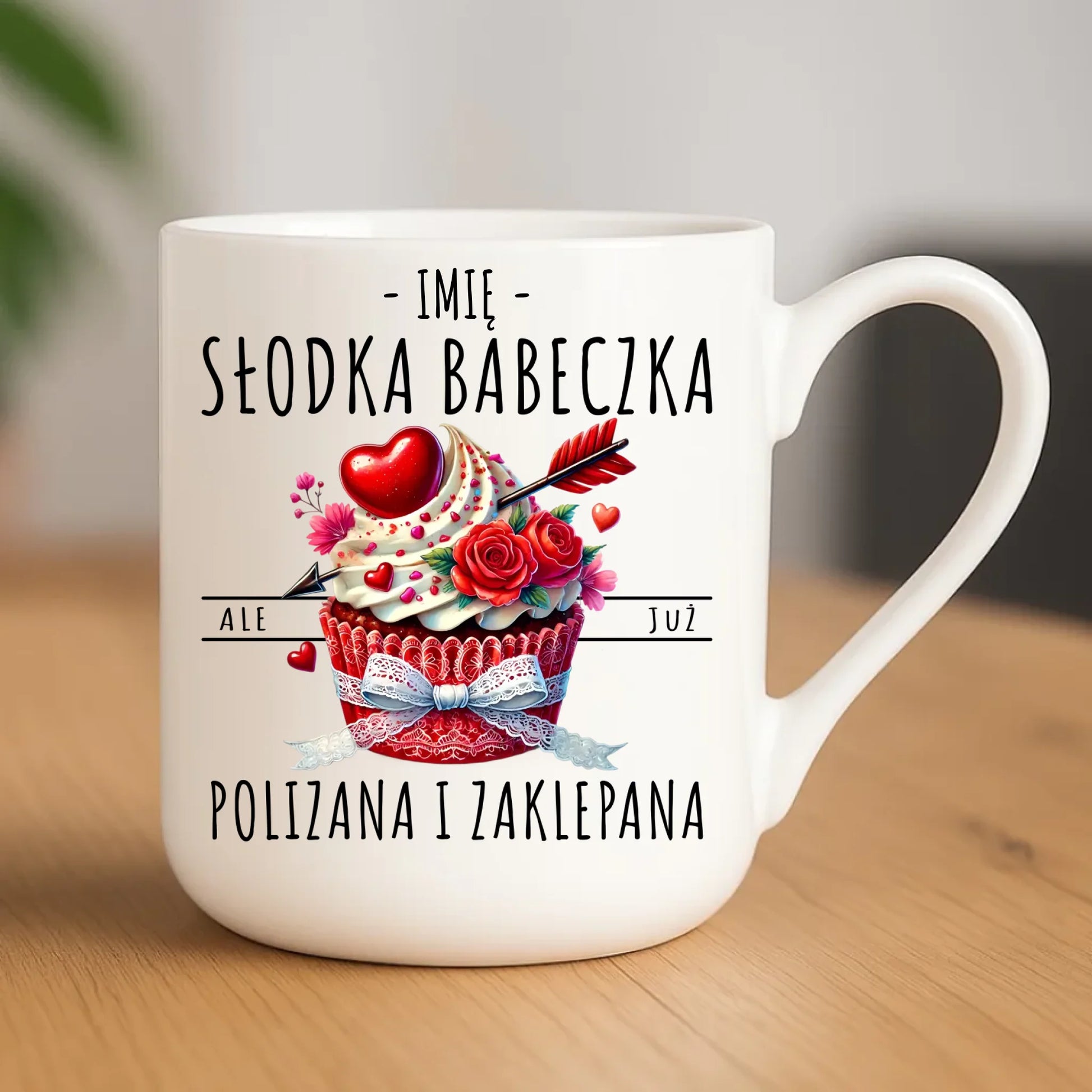 Kubek elegant - Słodka babeczka polizana i zaklepana - personalizowany W37 - StoryCups.pl