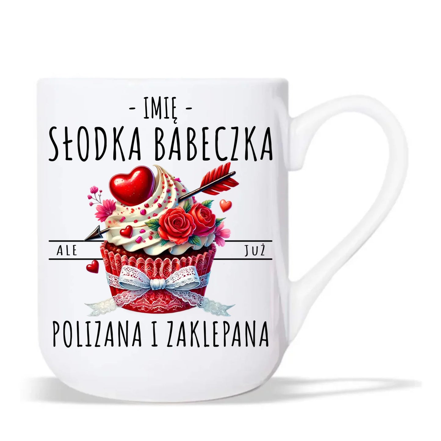 Kubek elegant - Słodka babeczka polizana i zaklepana - personalizowany W37 - StoryCups.pl