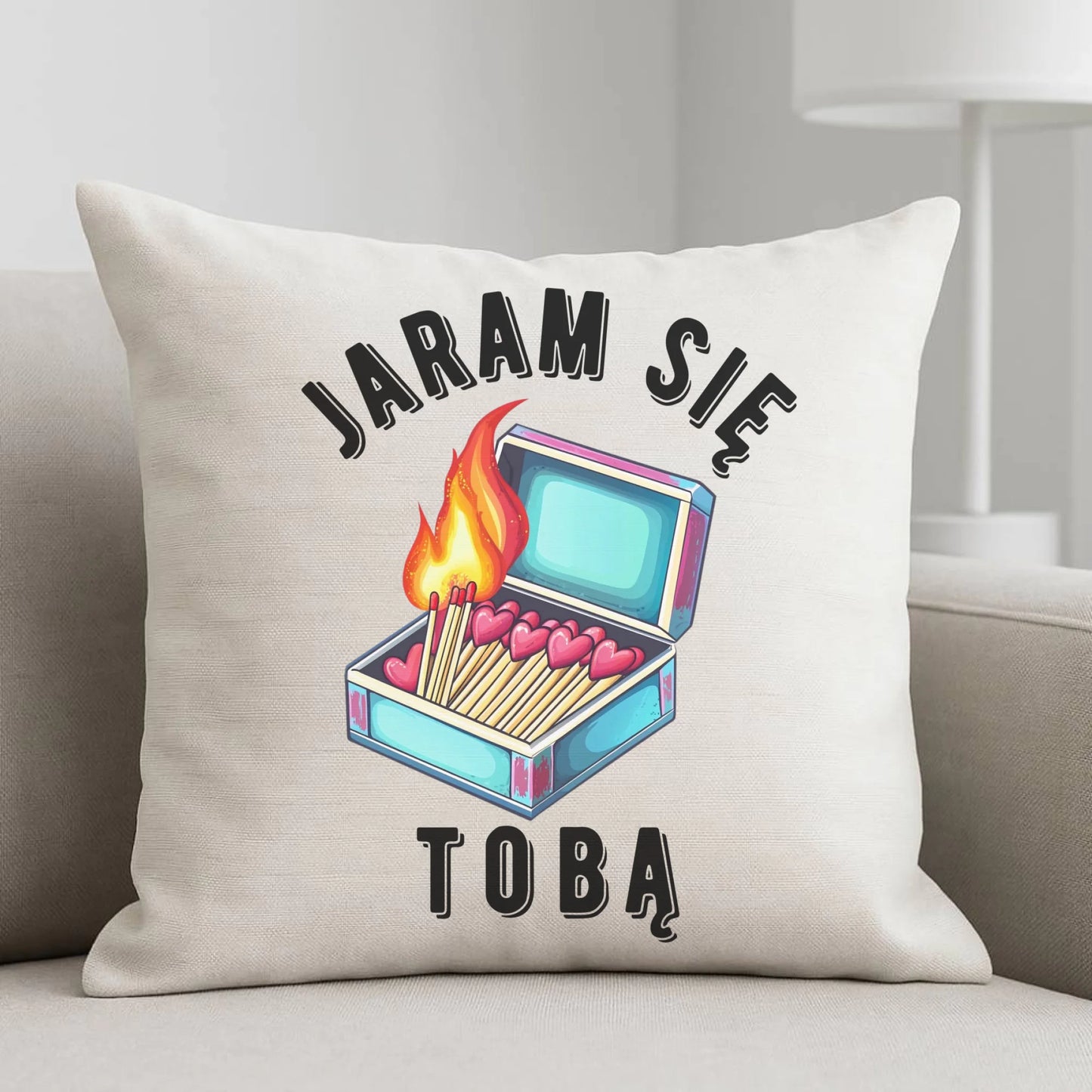 Poduszka dla zakochanych - Jaram się Tobą W39 - StoryCups.pl