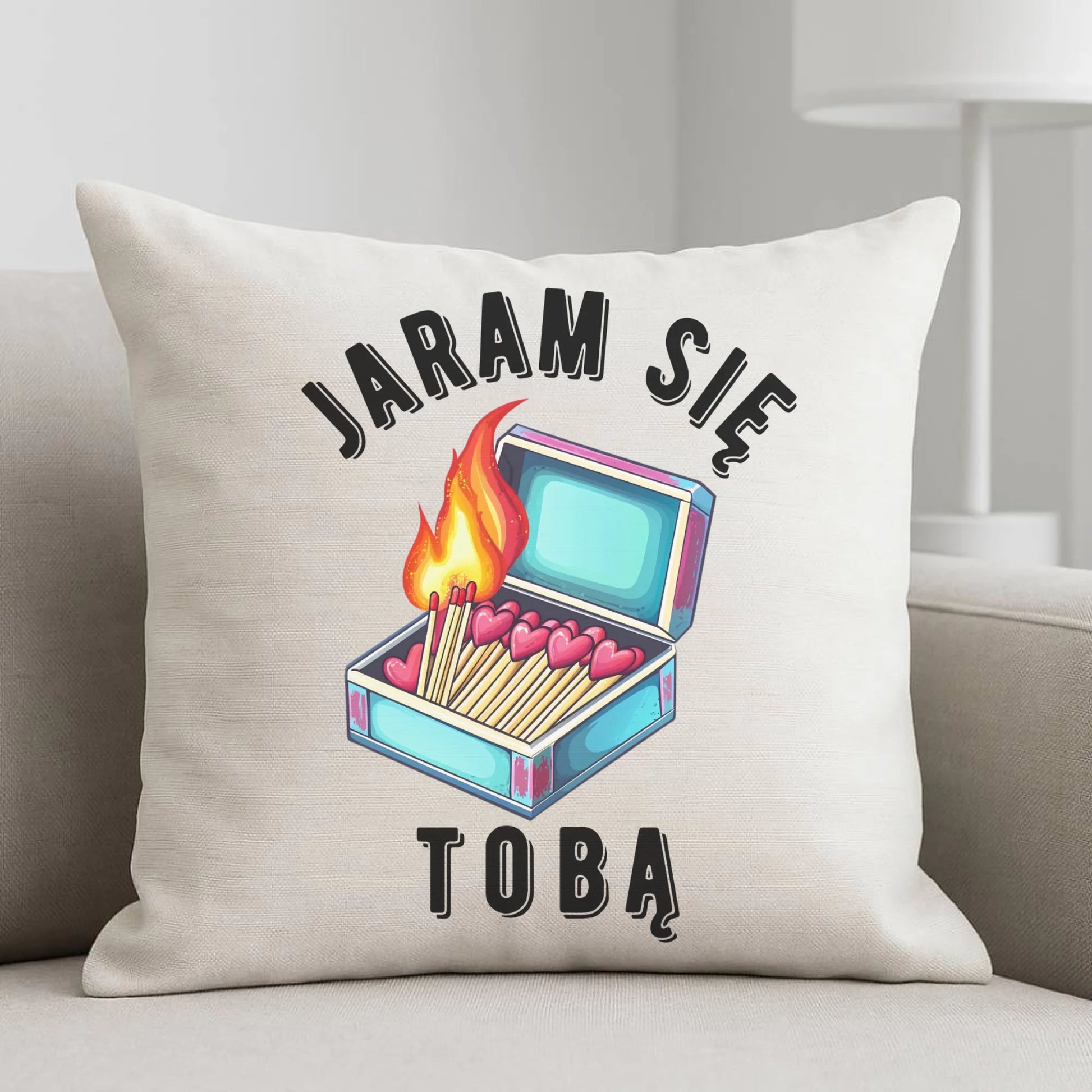 Poduszka dla zakochanych - Jaram się Tobą W39 - StoryCups.pl