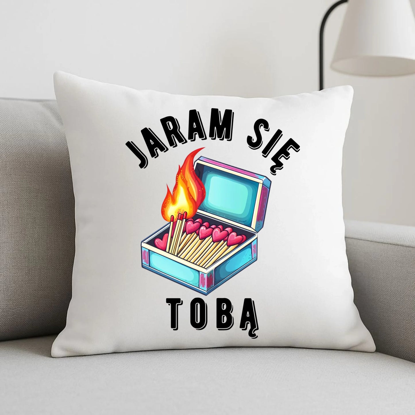 Poduszka dla zakochanych - Jaram się Tobą W39 - StoryCups.pl