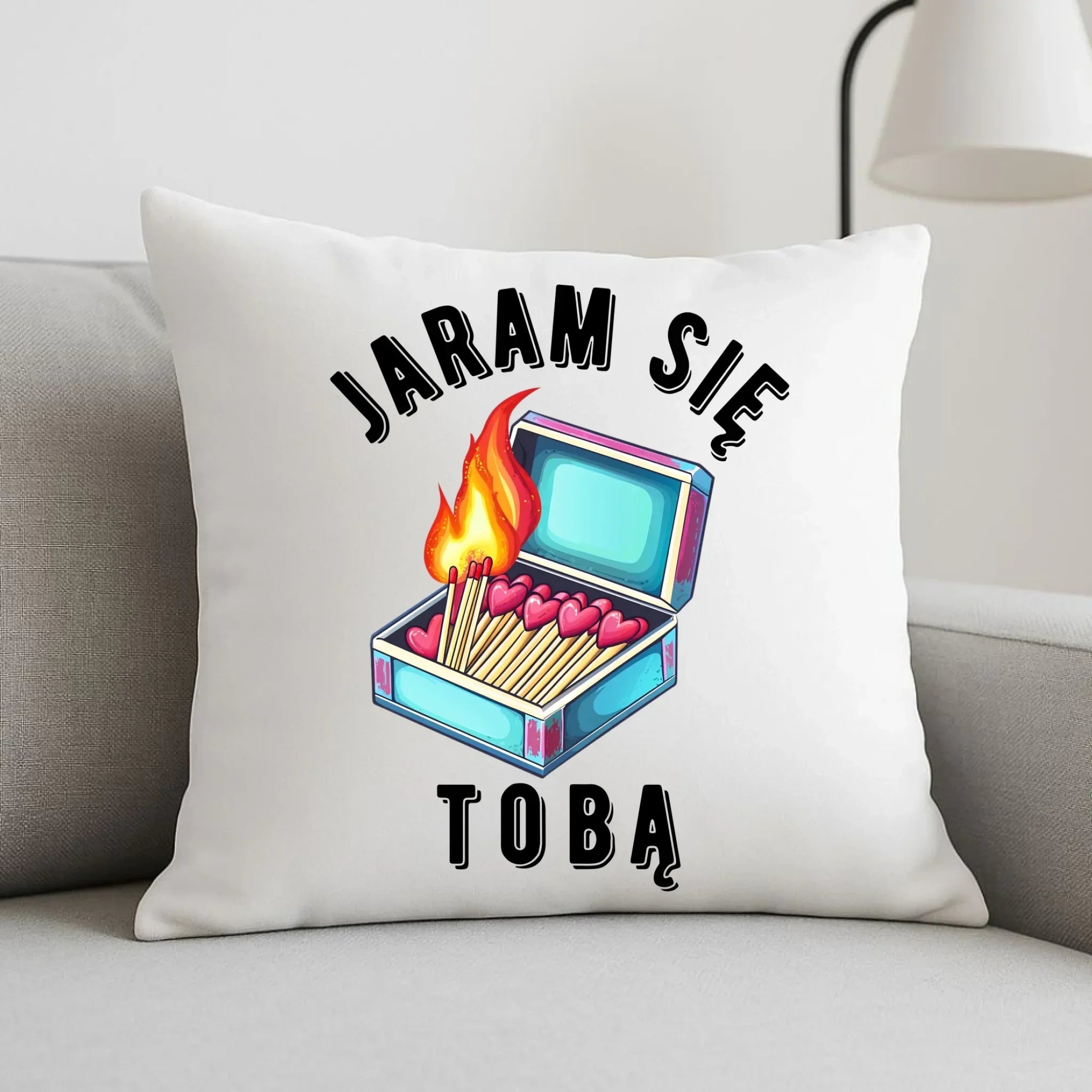 Poduszka dla zakochanych - Jaram się Tobą W39 - StoryCups.pl