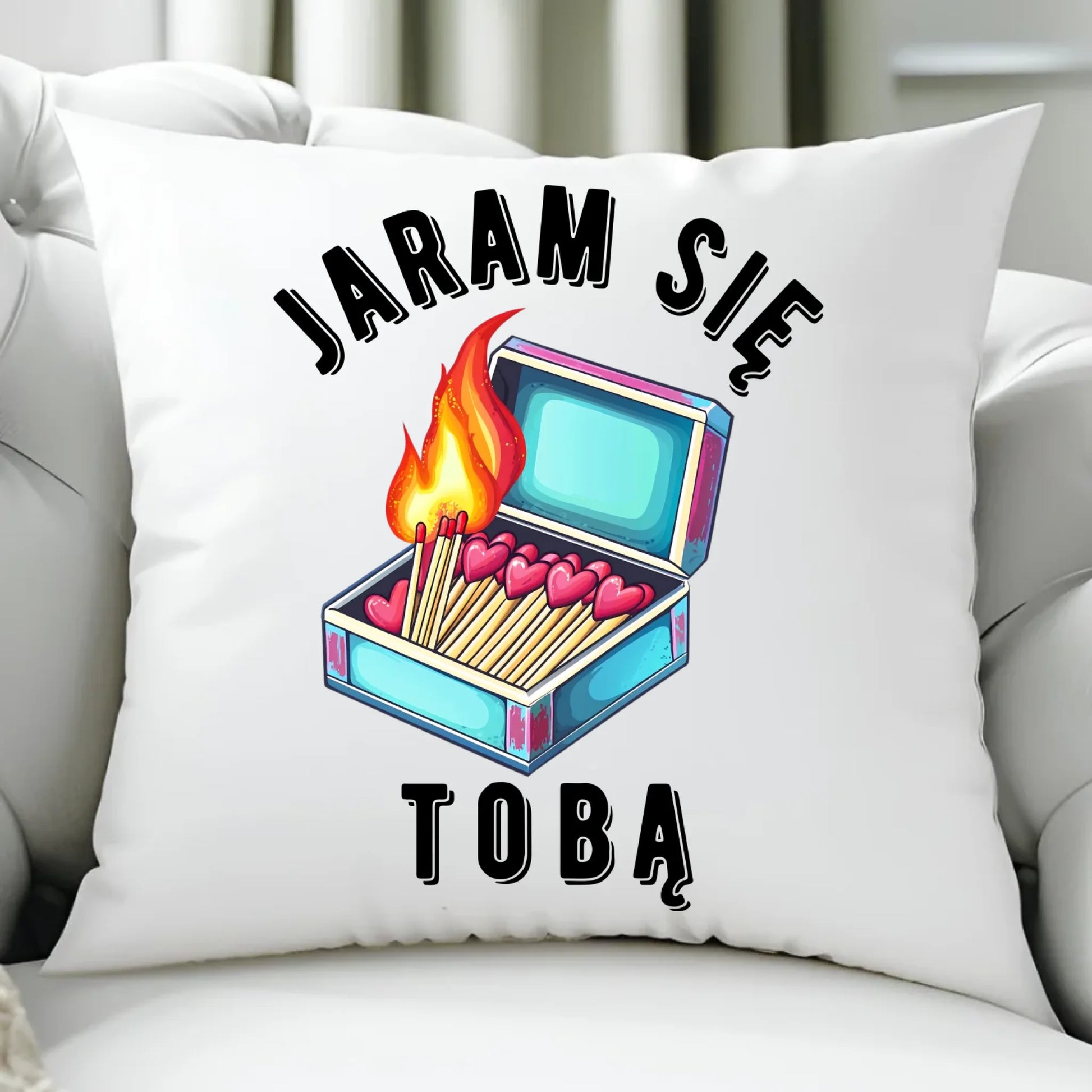 Poduszka dla zakochanych - Jaram się Tobą W39 - StoryCups.pl