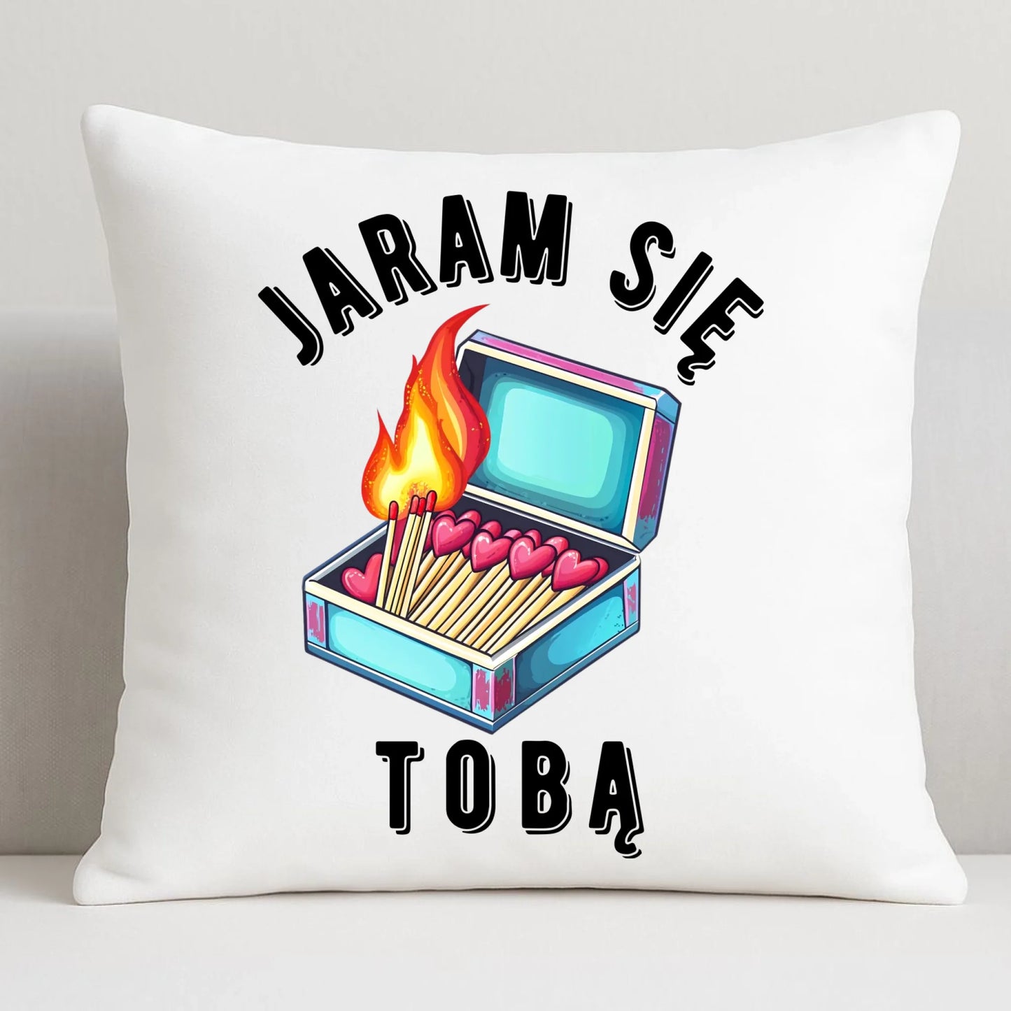 Poduszka dla zakochanych - Jaram się Tobą W39 - StoryCups.pl