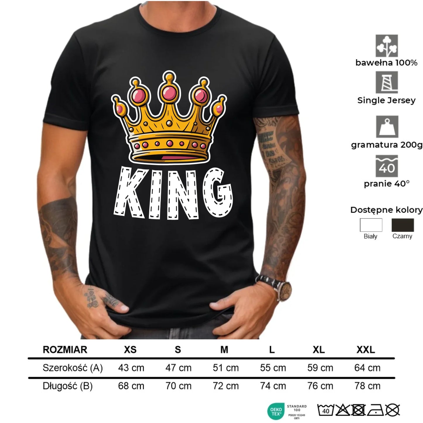 Koszulka męska - King W41 - StoryCups.pl