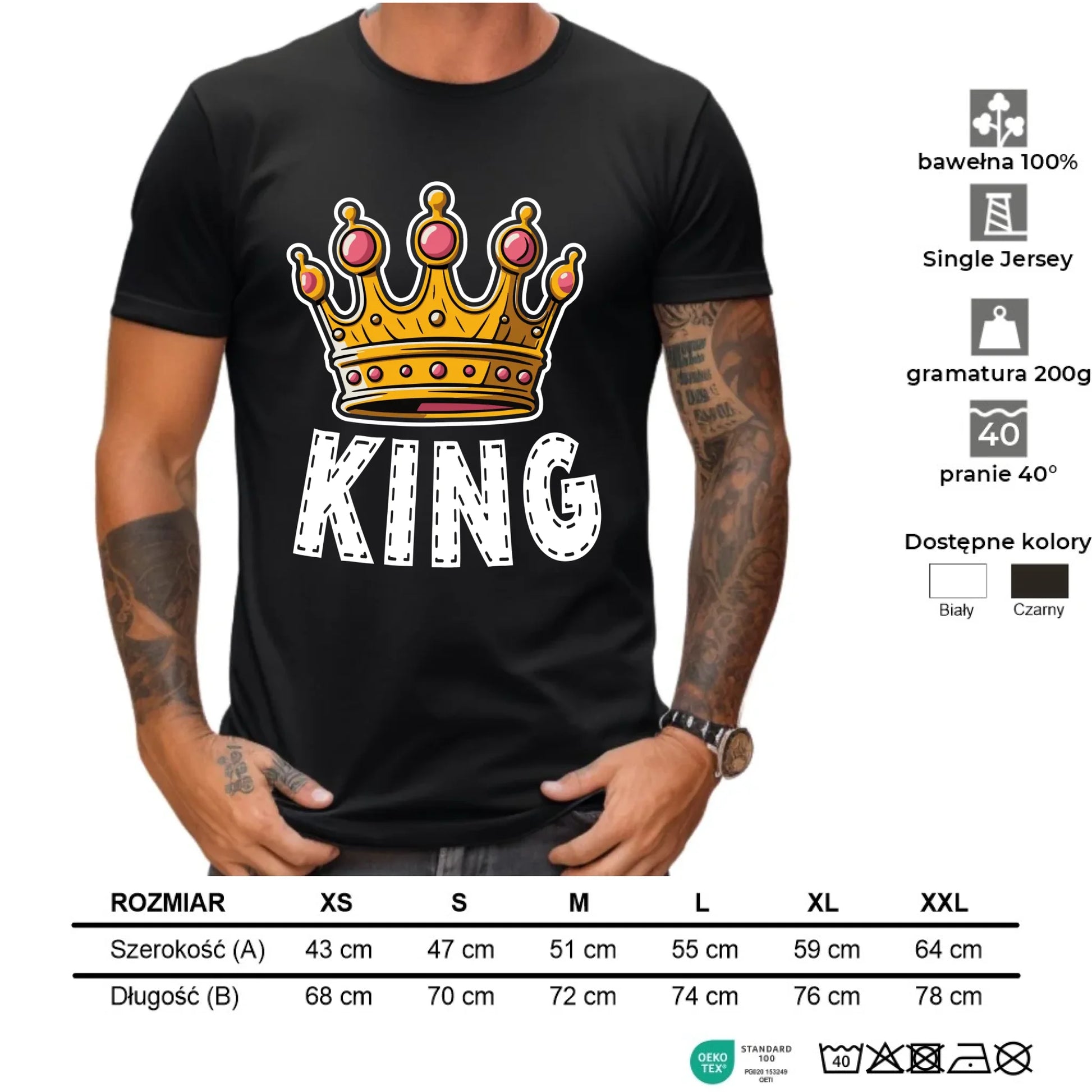 Koszulka męska - King W41 - StoryCups.pl