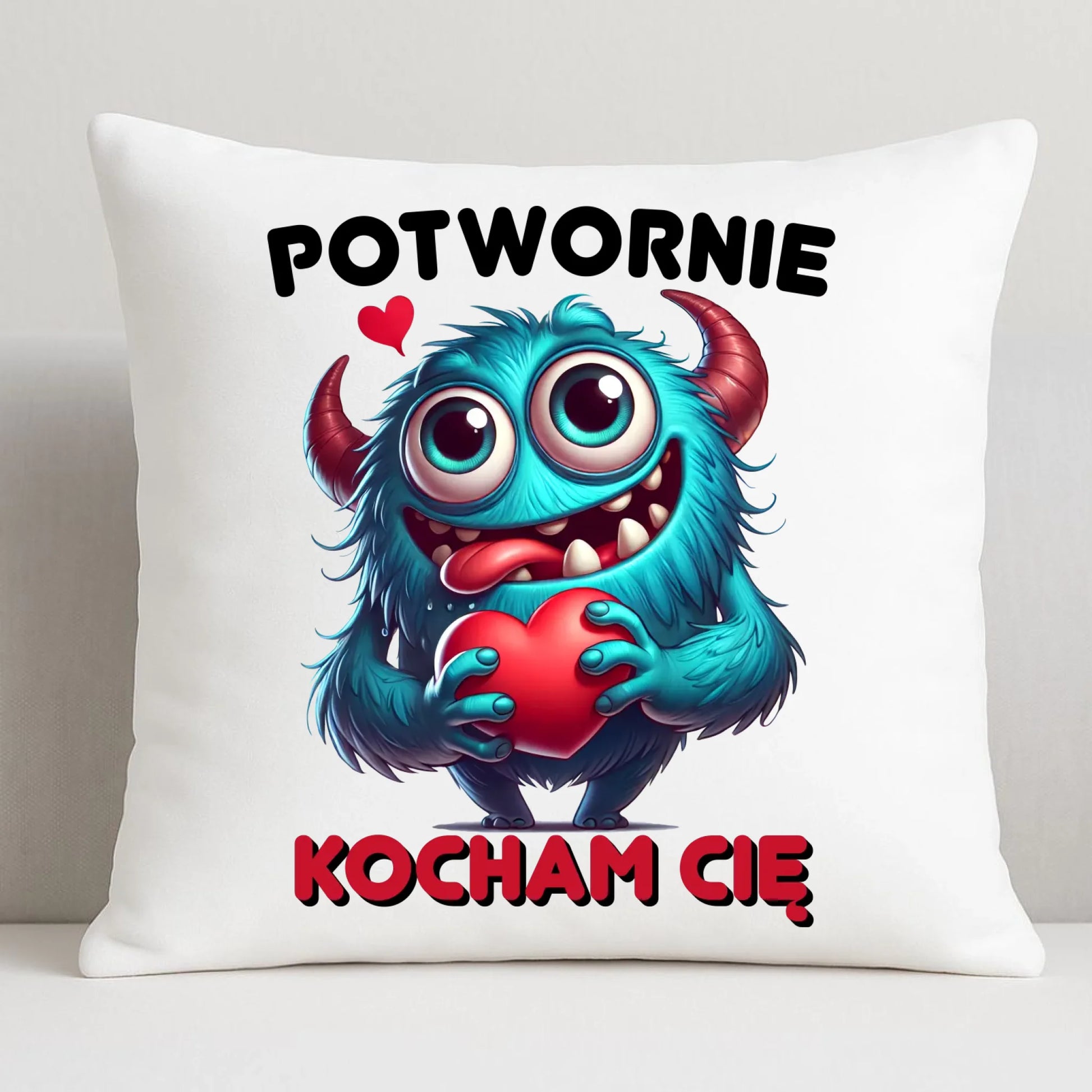 Poduszka dla par - Potwornie Kocham Cię W45 - StoryCups.pl