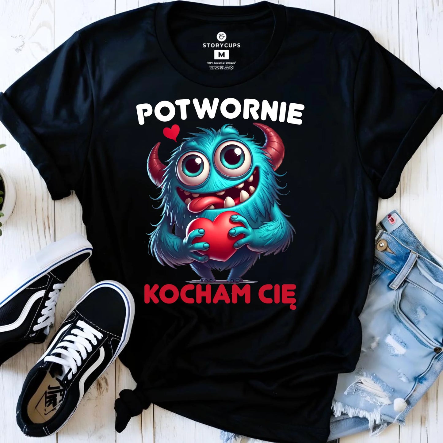 Koszulka damska - Potwornie Kocham Cię W45 - StoryCups.pl