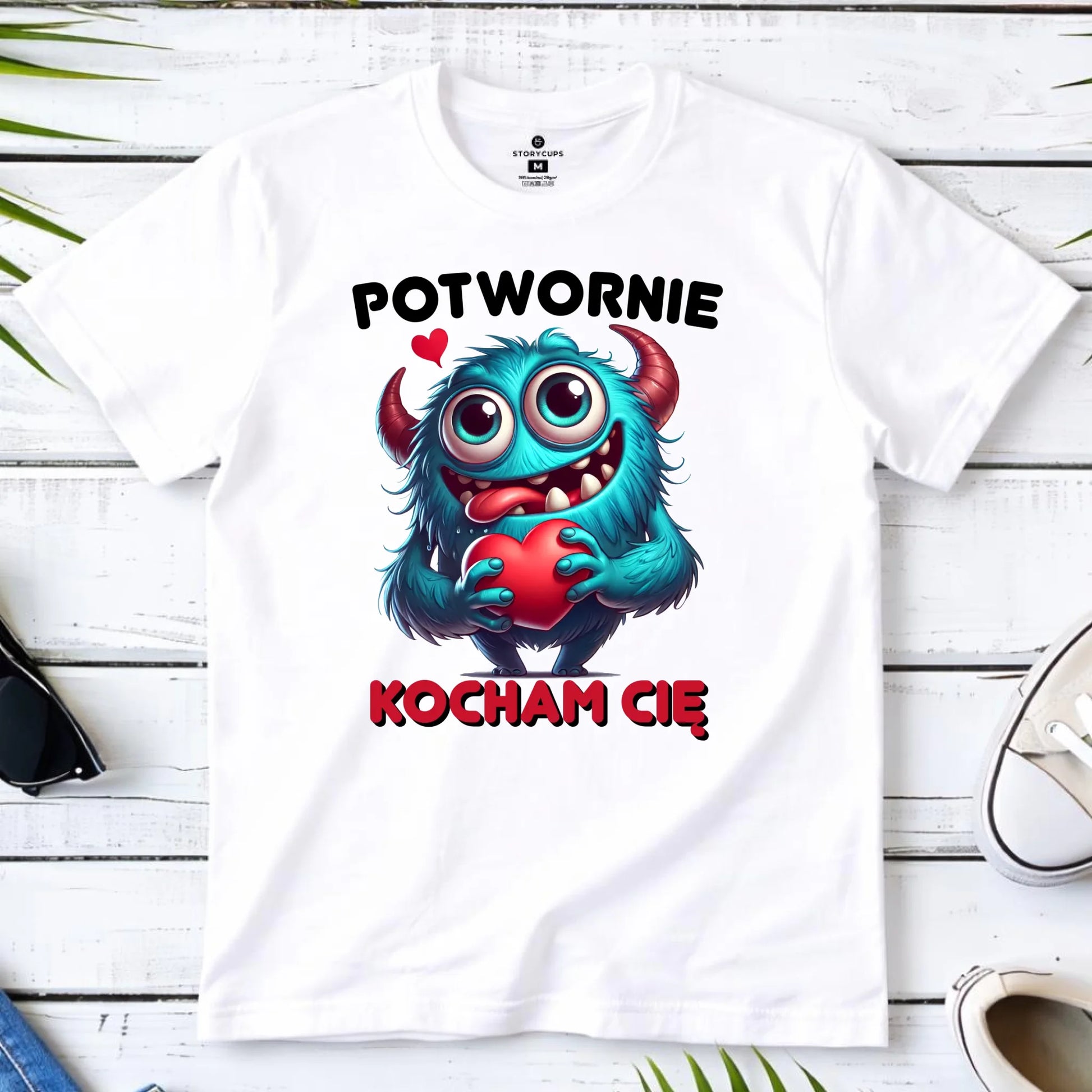 Koszulka męska - Potwornie Kocham Cię W45 - StoryCups.pl