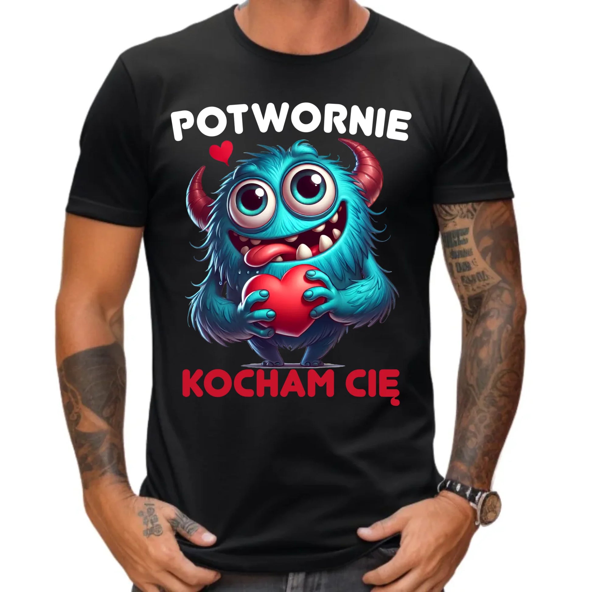 Koszulka męska - Potwornie Kocham Cię W45 - StoryCups.pl