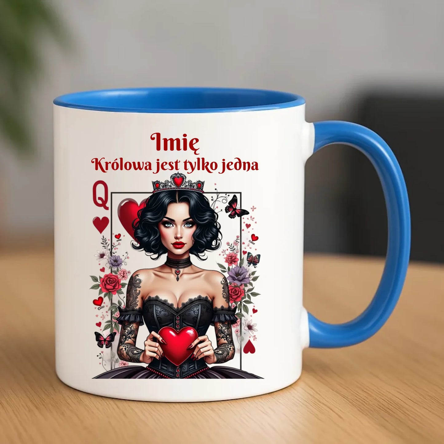 Kubek dla niej - Królowa jest tylko jedna - personalizowany W46 - StoryCups.pl