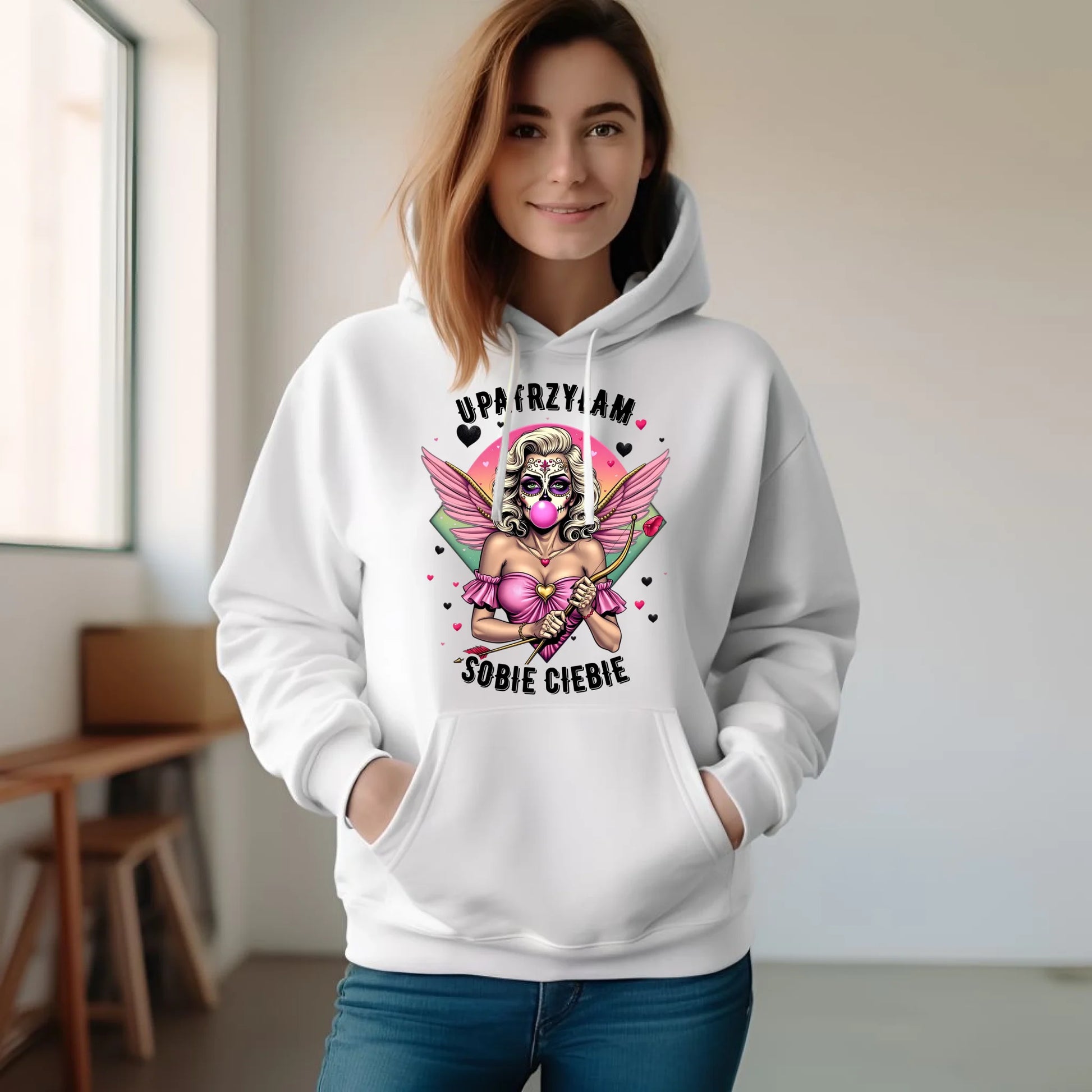 Bluza damska z kapturem - Upatrzyłam sobie Ciebie W47 - StoryCups.pl