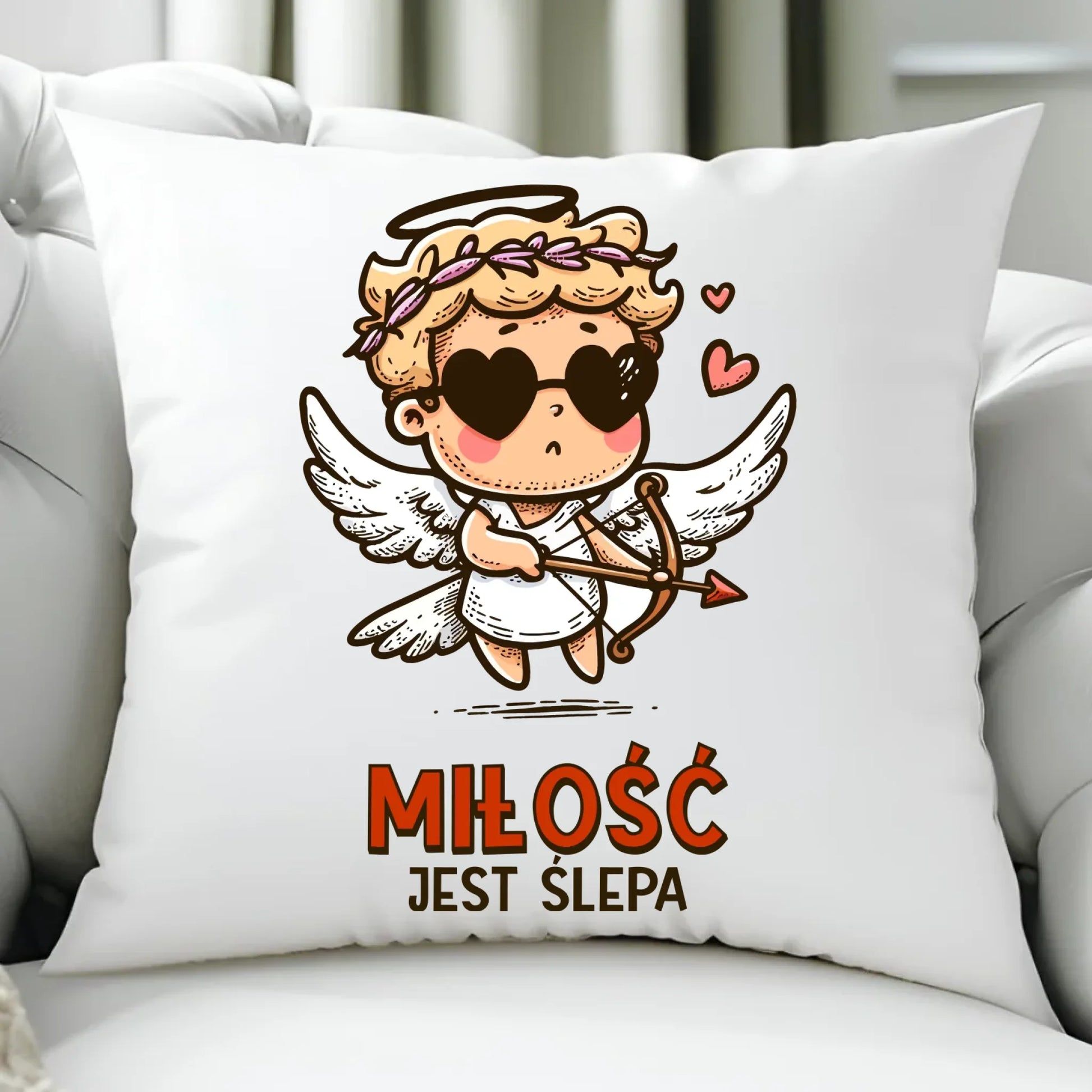 Poduszka - Miłość jest ślepa W48 - StoryCups.pl