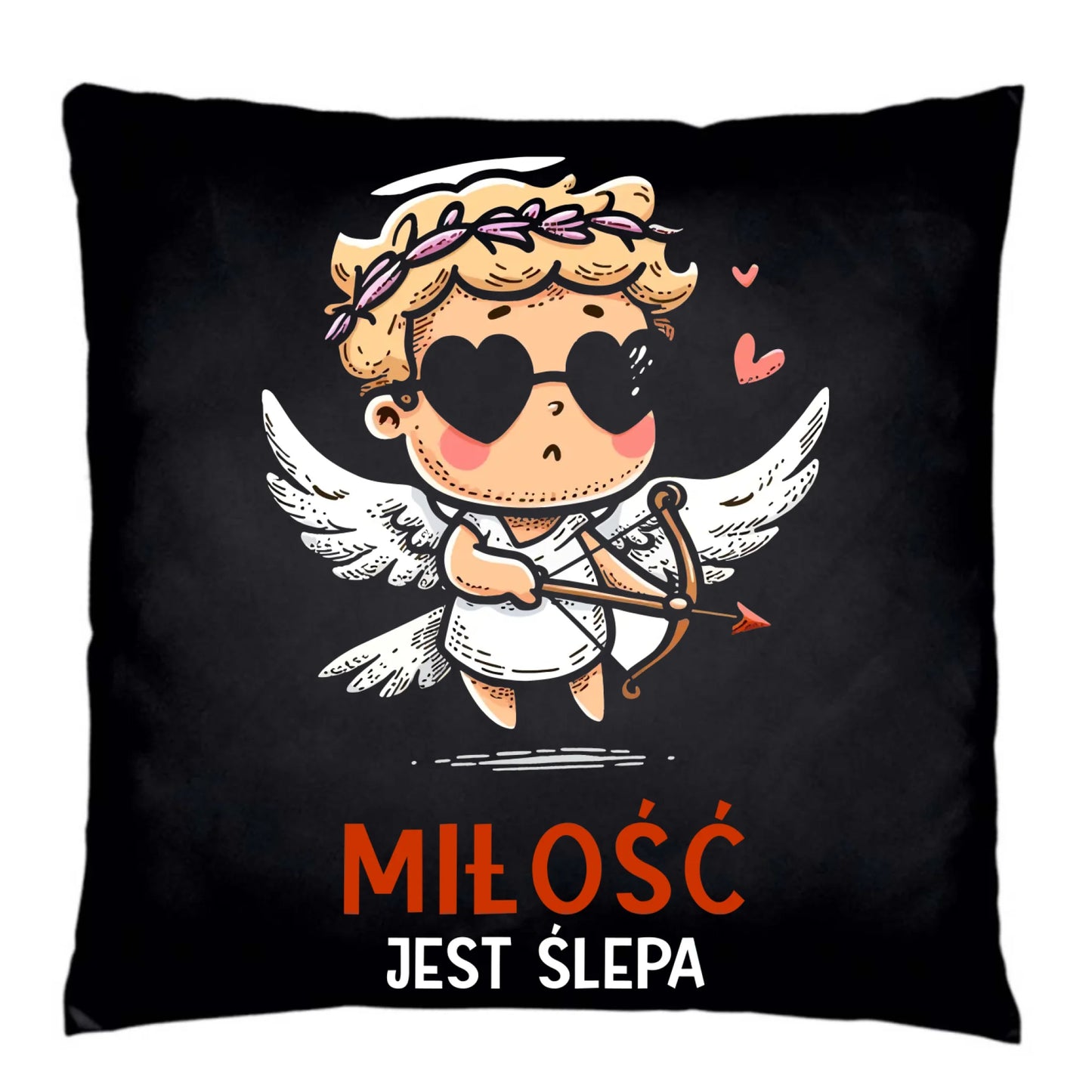 Poduszka dekoracyjna - Miłość jest ślepa W48 - StoryCups.pl