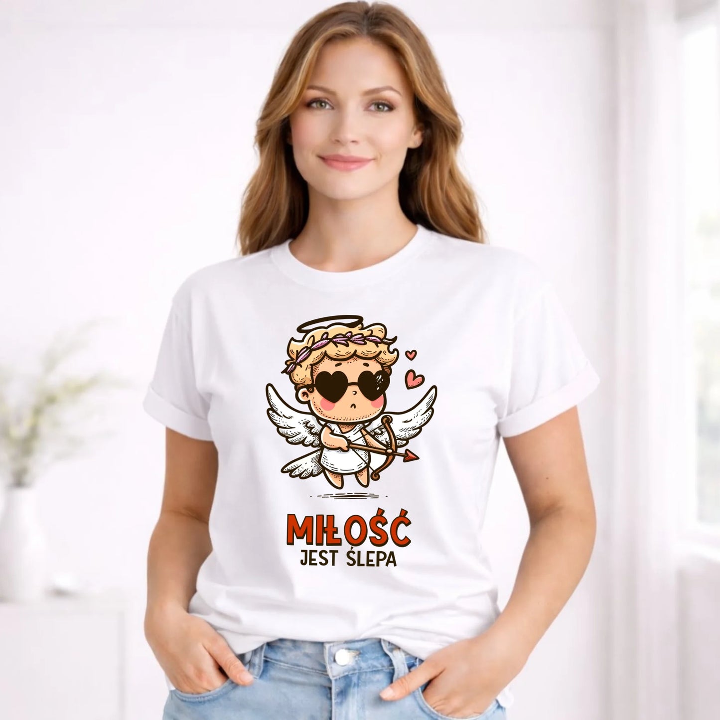 Koszulka damska - Miłość jest ślepa W48 - StoryCups.pl