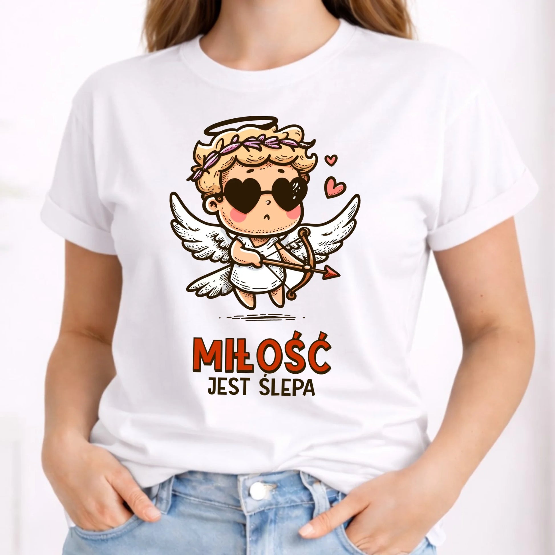 Koszulka damska - Miłość jest ślepa W48 - StoryCups.pl