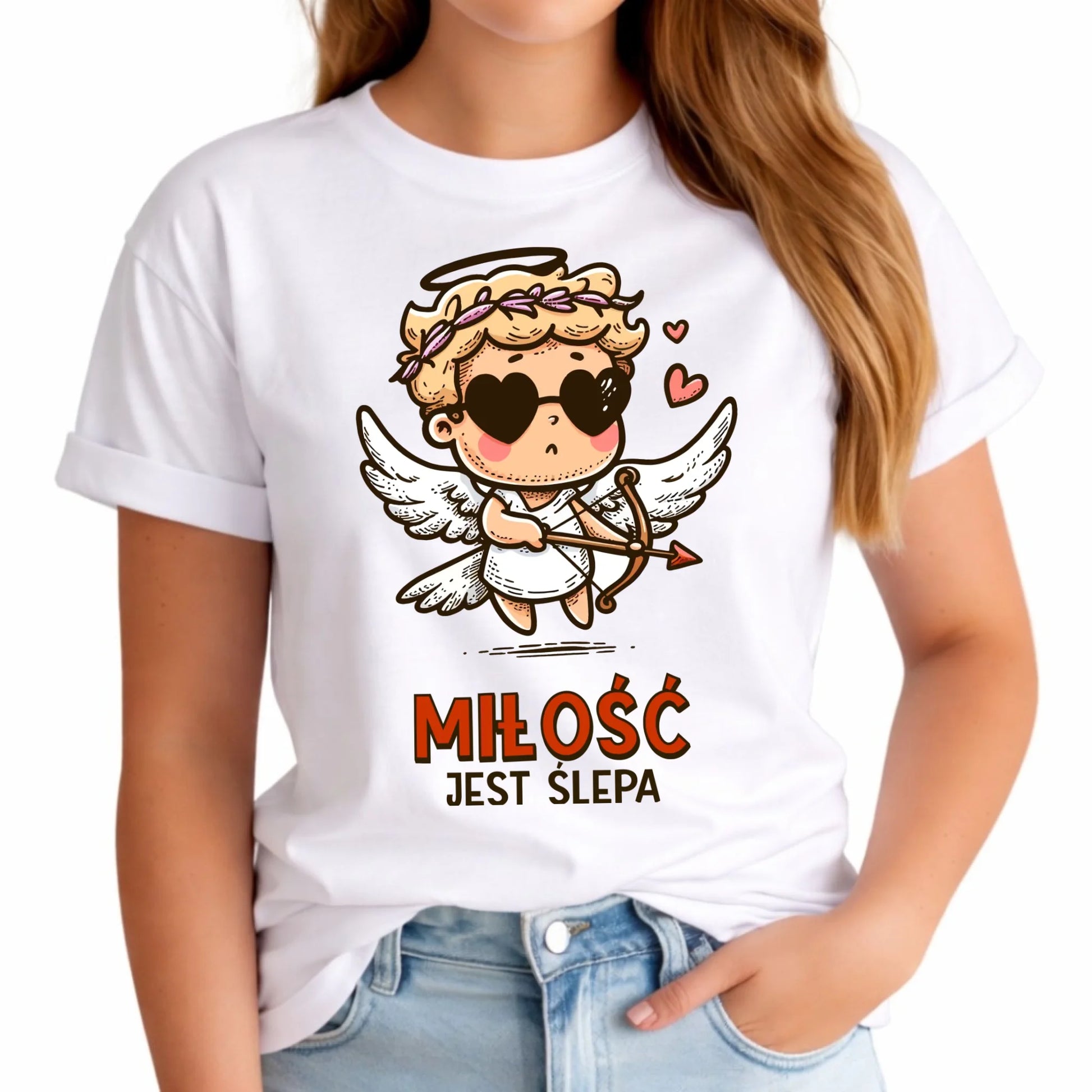 Koszulka damska - Miłość jest ślepa W48 - StoryCups.pl