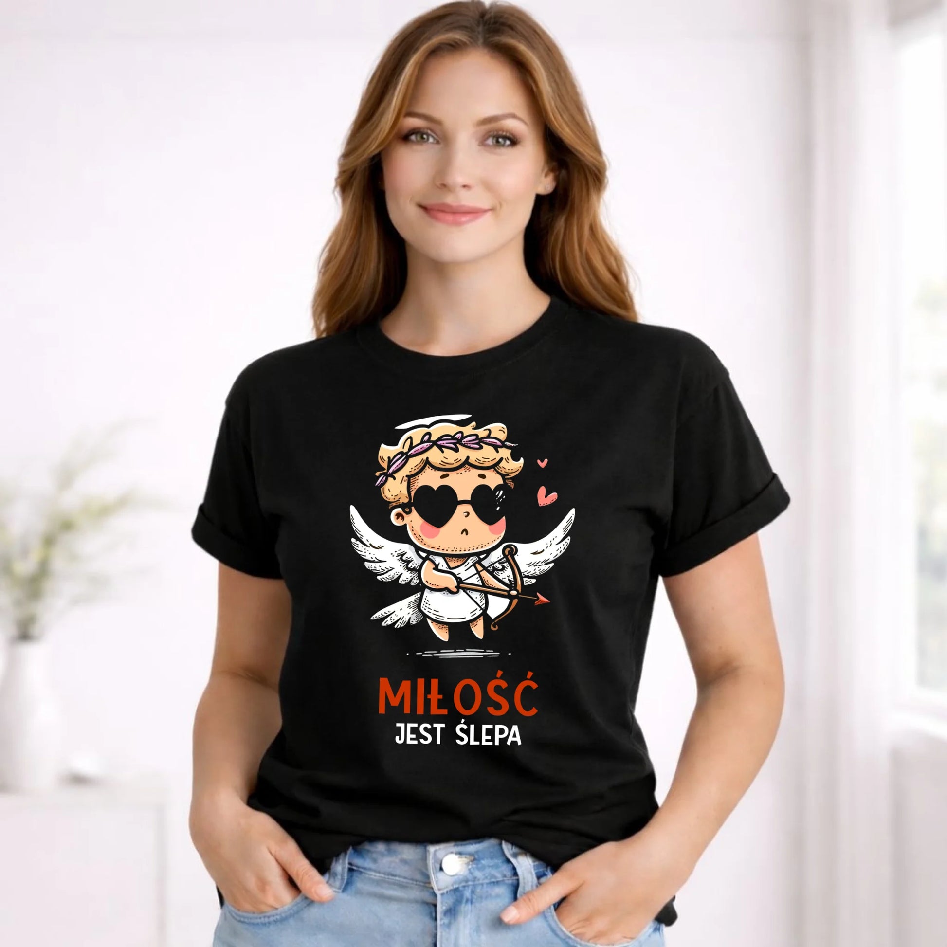 Koszulka damska - Miłość jest ślepa W48 - StoryCups.pl