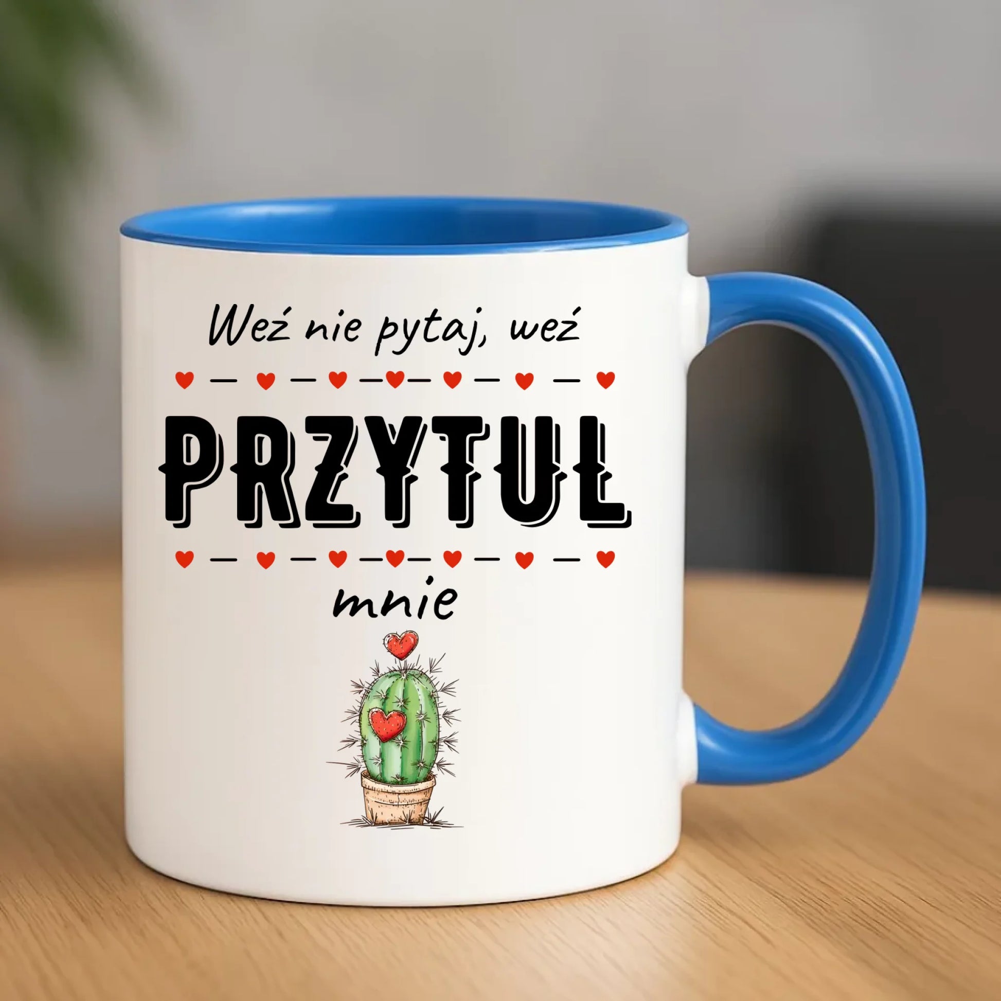 Kubek dla par - Weź nie pytaj, weź przytul mnie W49 - StoryCups.pl